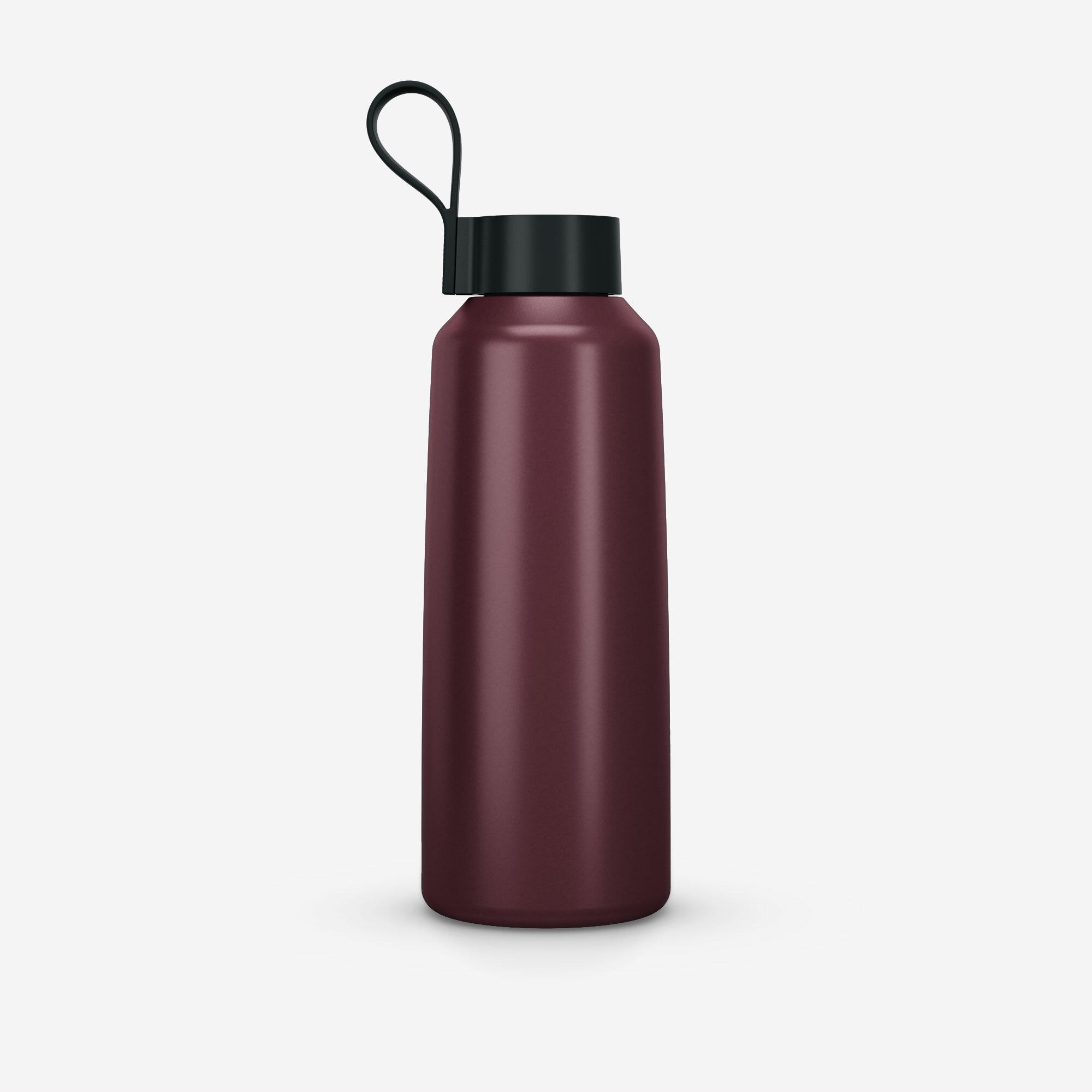 1 L stainless steel water bottle with screw cap for hiking