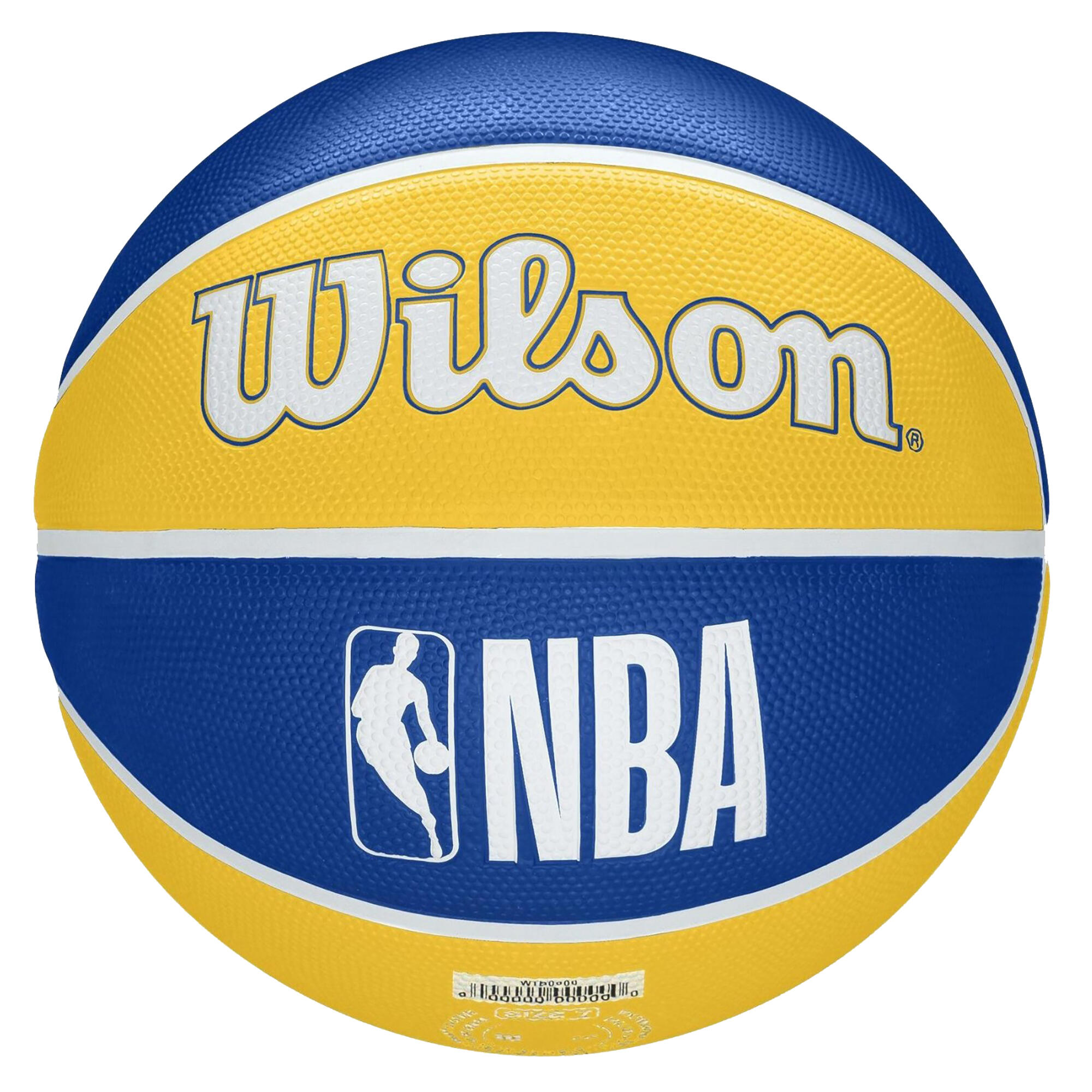 Size 7 Basketball NBA Team Tribute Warriors - Blue/Yellow