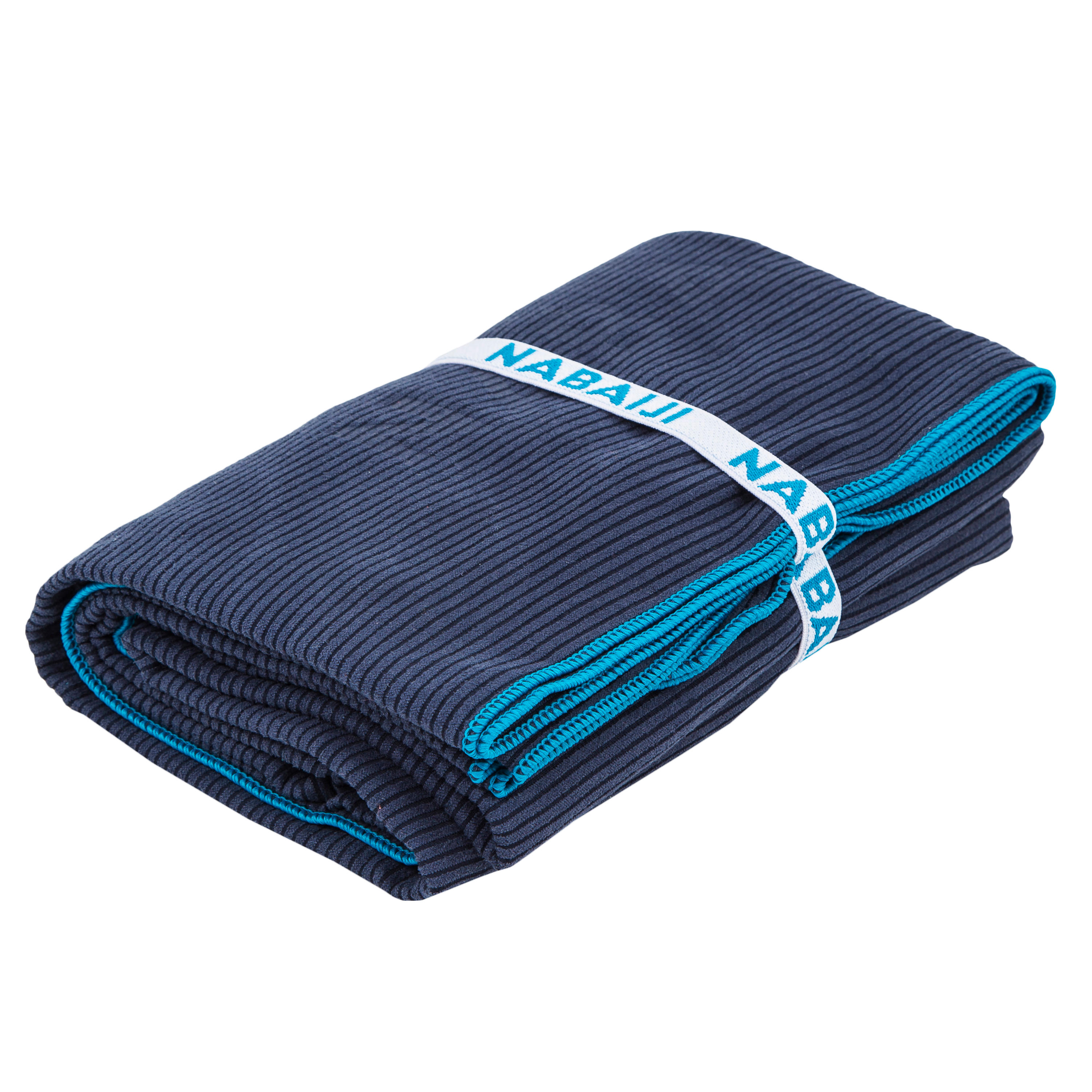 Microfibre Towel Size XL 110 x 175 cm - Striped Dark Blue