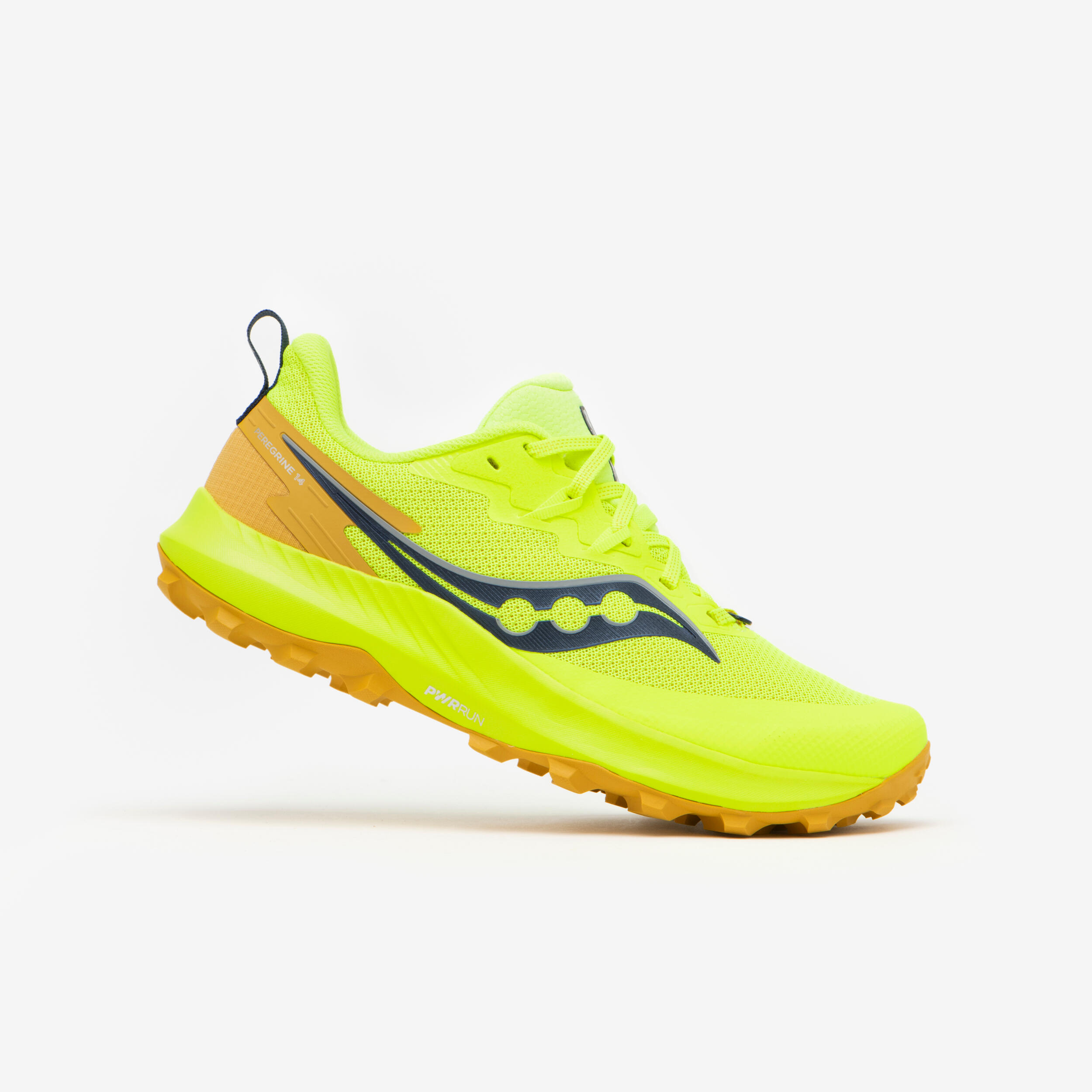 SAUCONY PEREGRINE 14 MEN'S RUNNING TRAIL SHOES - YELLOW