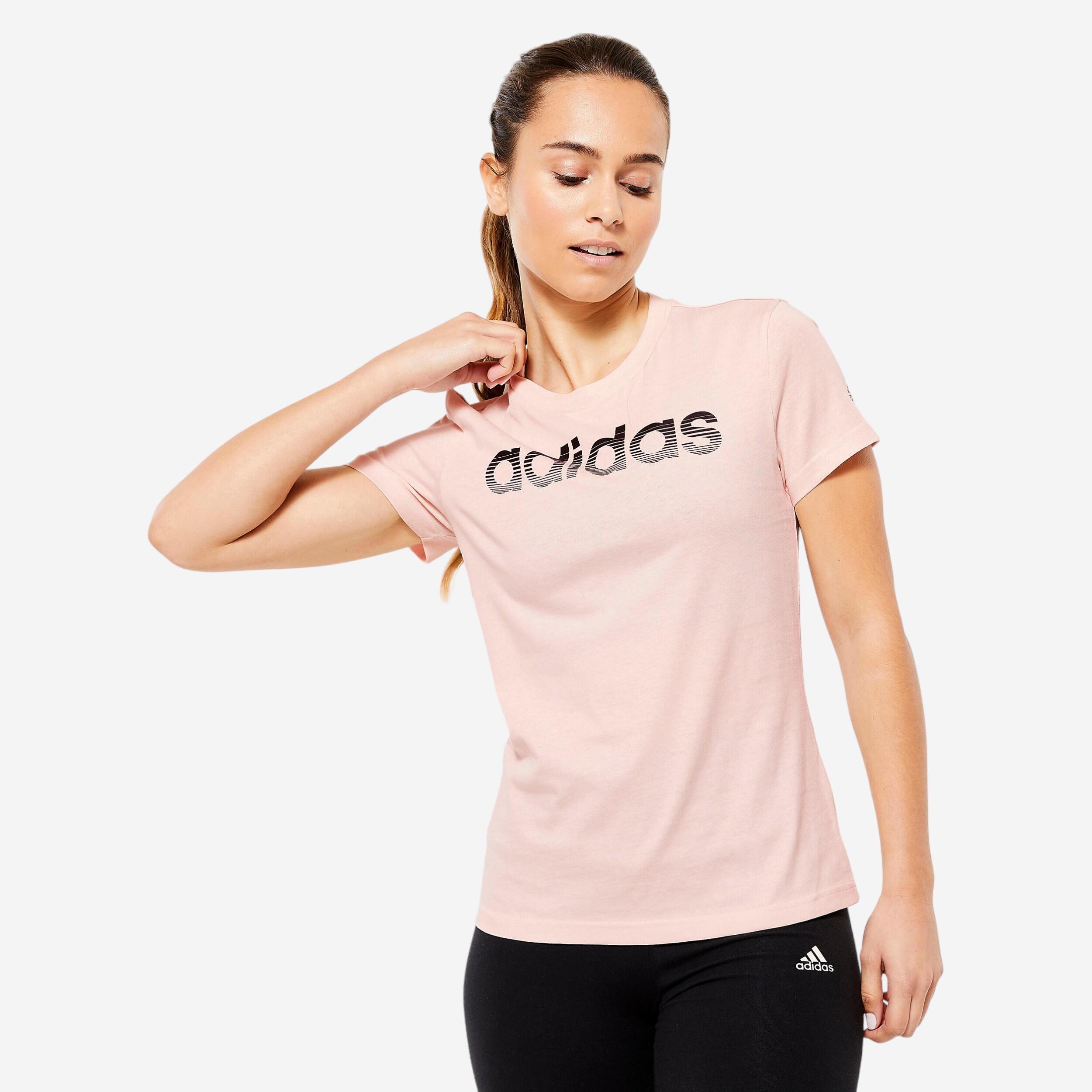 Women's Low-Impact Fitness T-Shirt - Pink