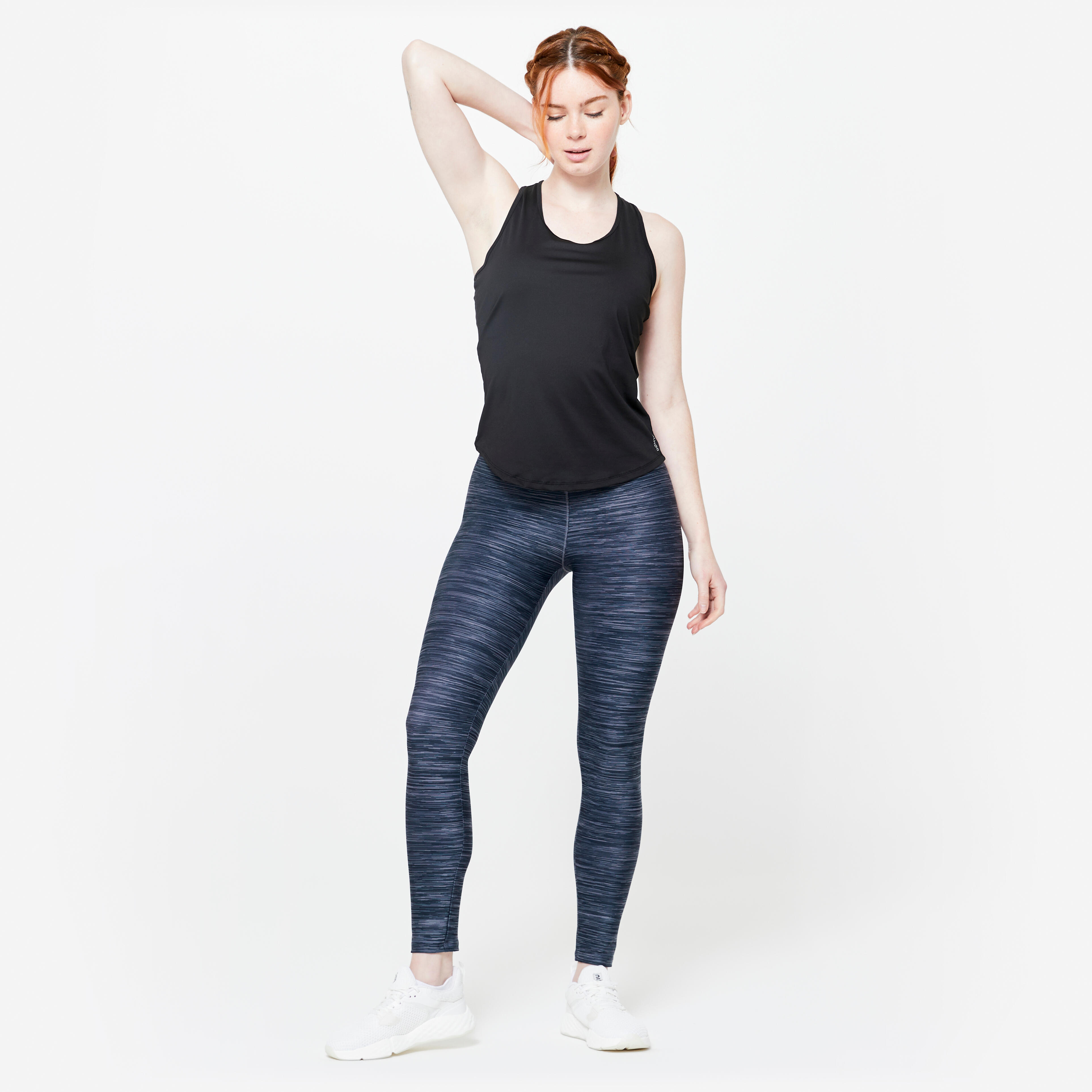 Women's Stretchy High-Waisted Leggings - Anthracite Grey