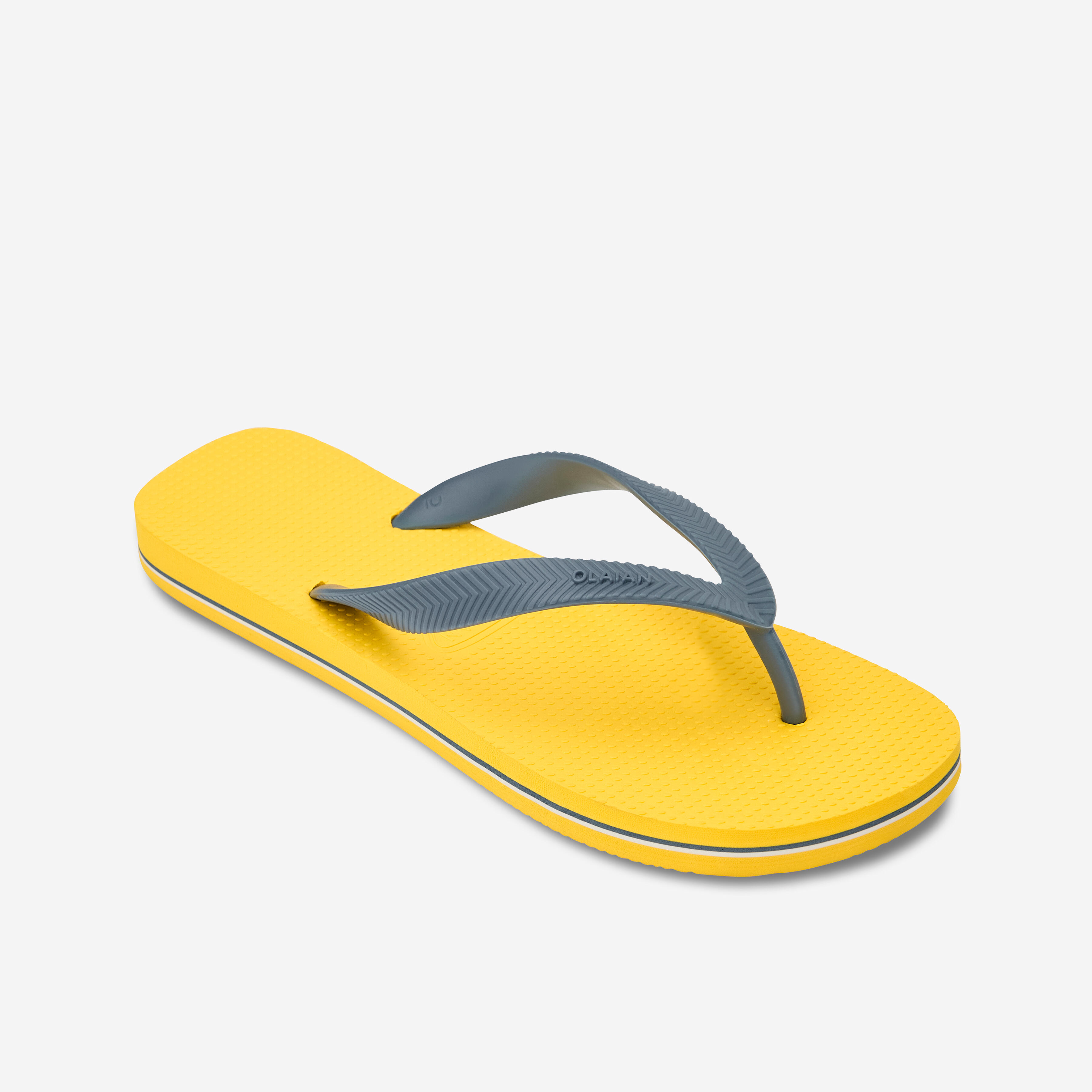 Men's Flip-Flops - 500 Yellow White