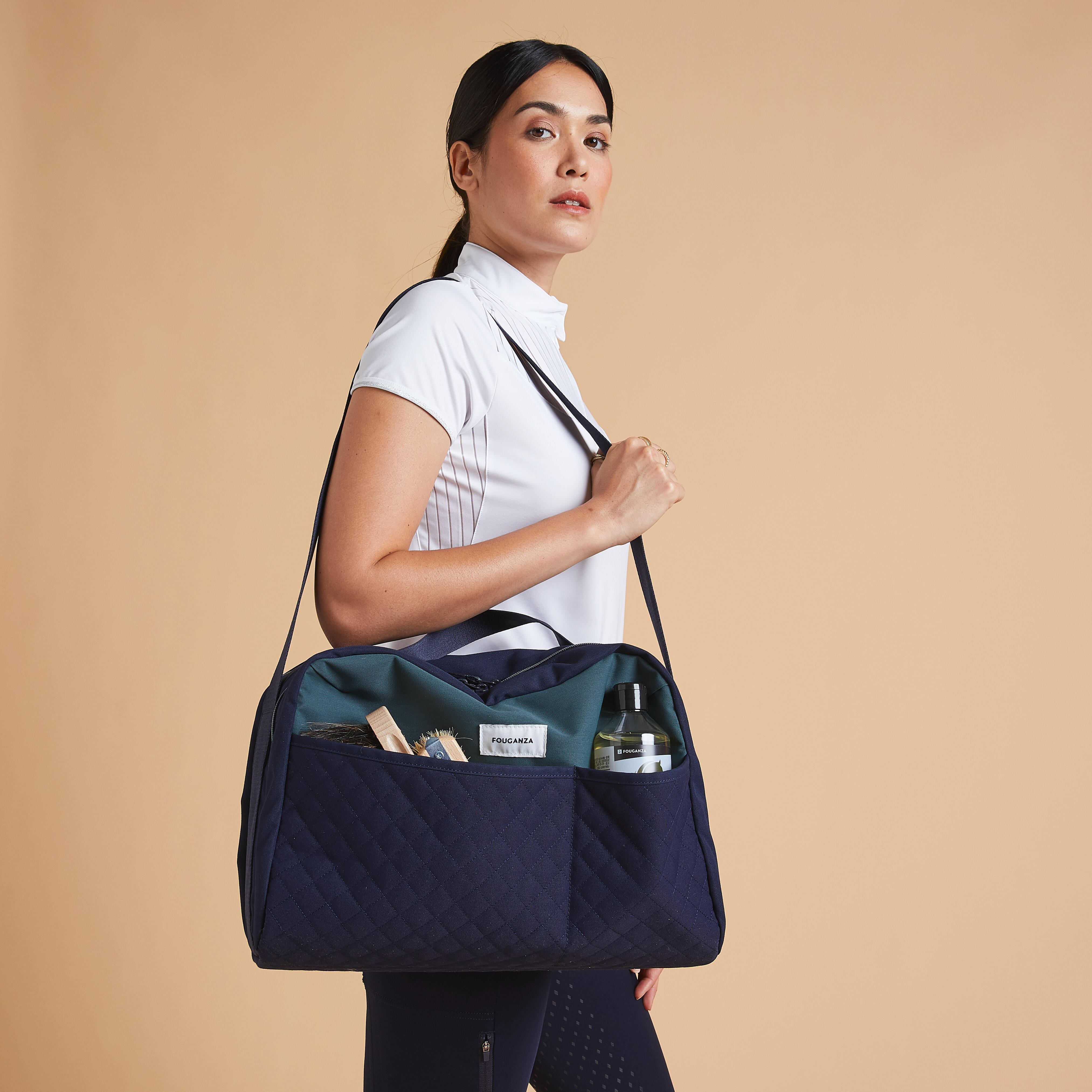 Horse Riding 22 L Grooming Bag 900 - Green/Blue