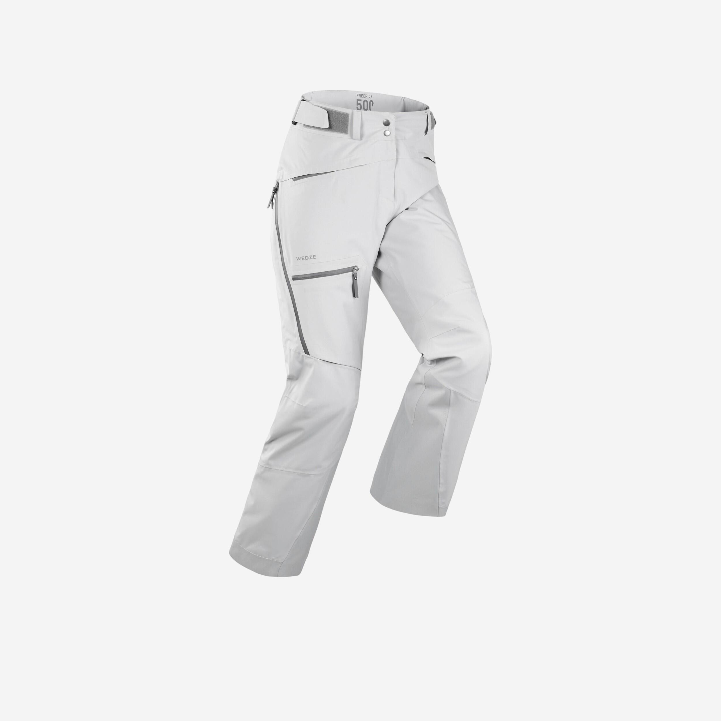 Women’s Freeriding ski trousers FR500 - Grey