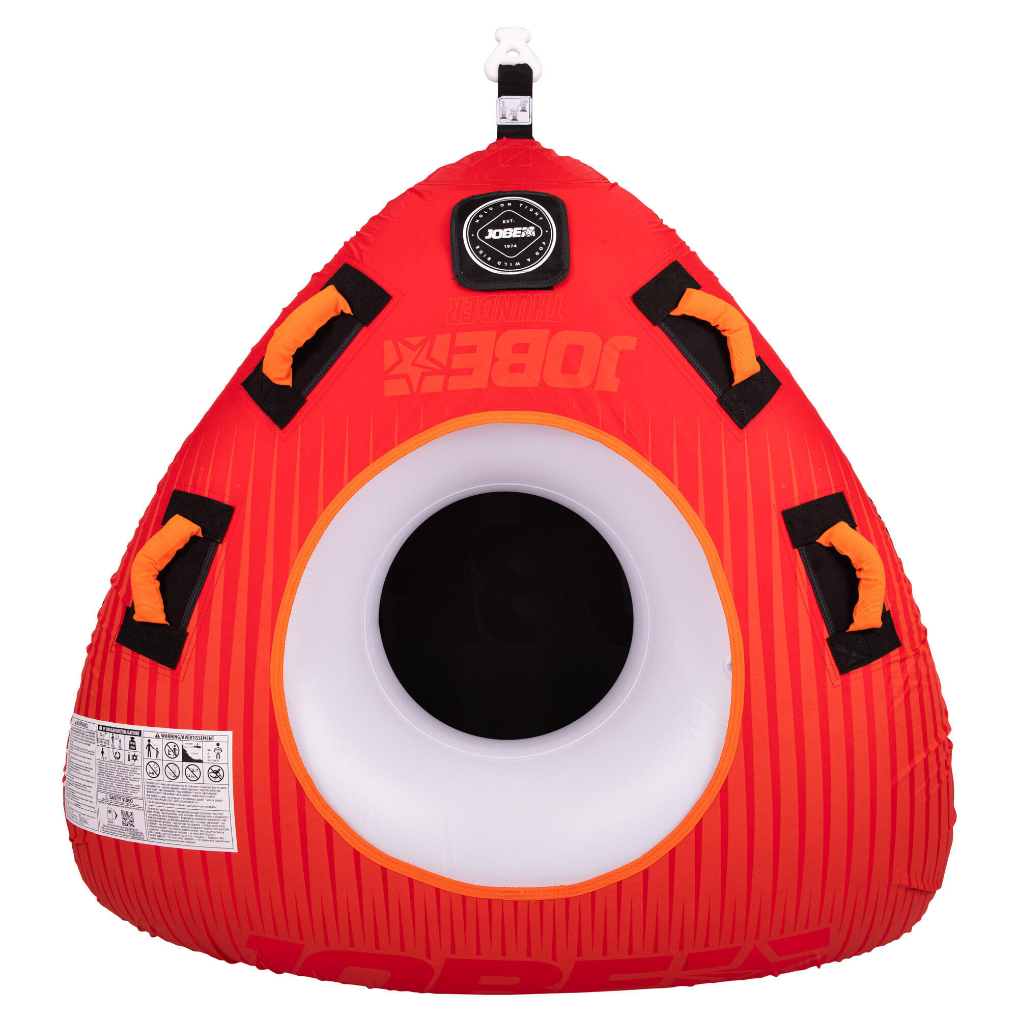 Pack towable tube 1 Person - Jobe Thunder star Red