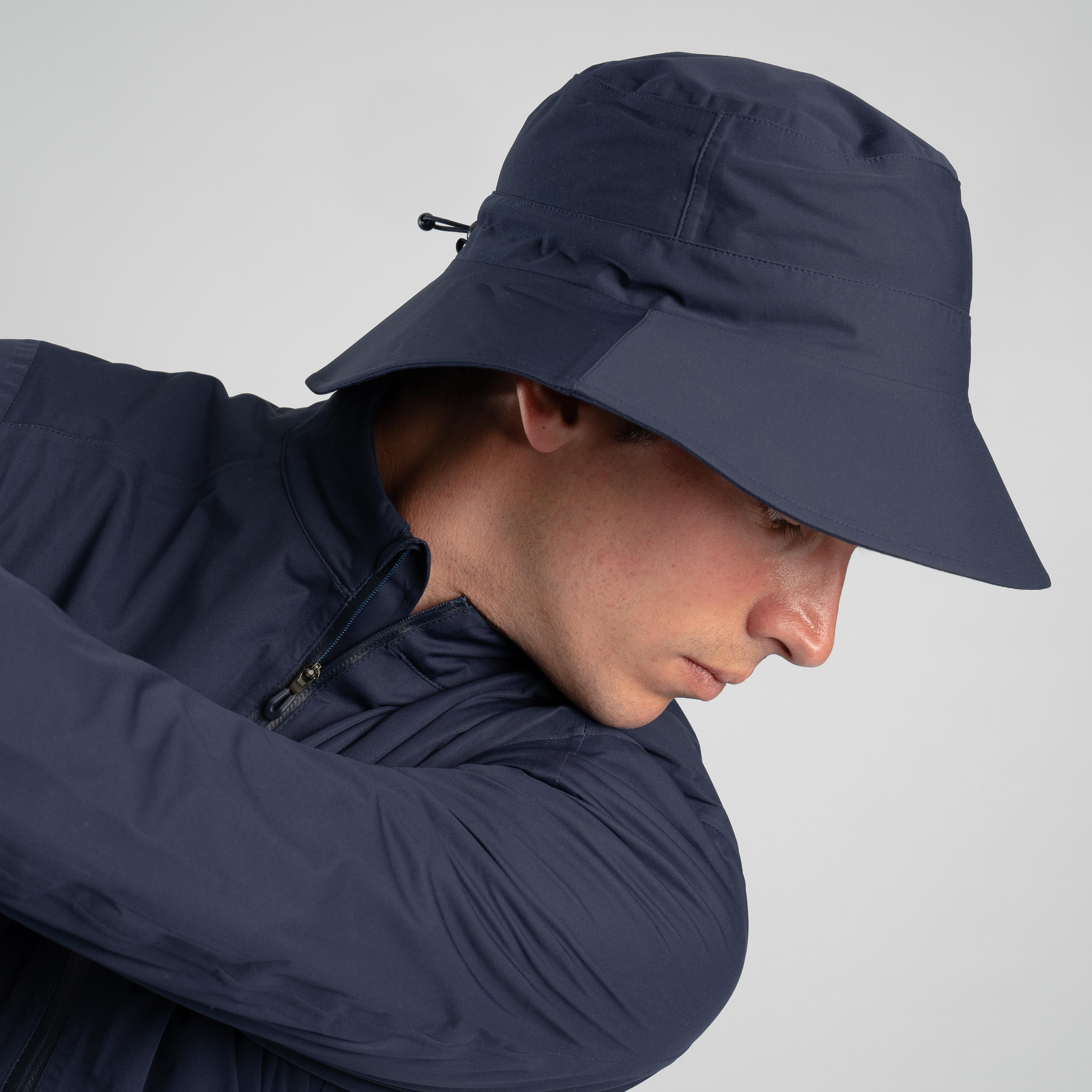 Golf rain hat - RW500 navy blue- Size 2: 58–60 cm