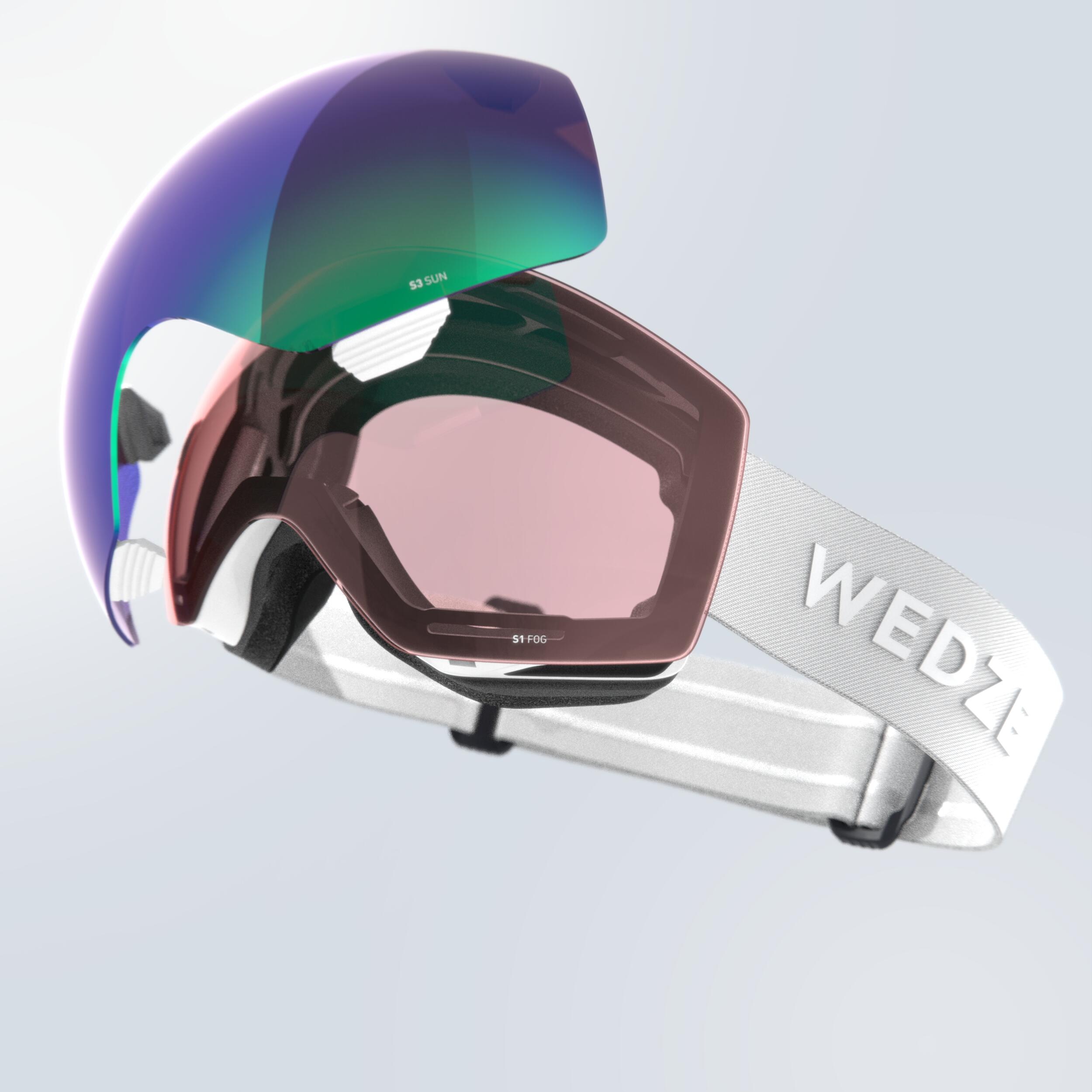 CHILDREN AND ADULTS’ ALL-WEATHER SKIING AND SNOWBOARDING GOGGLES - G 900 I