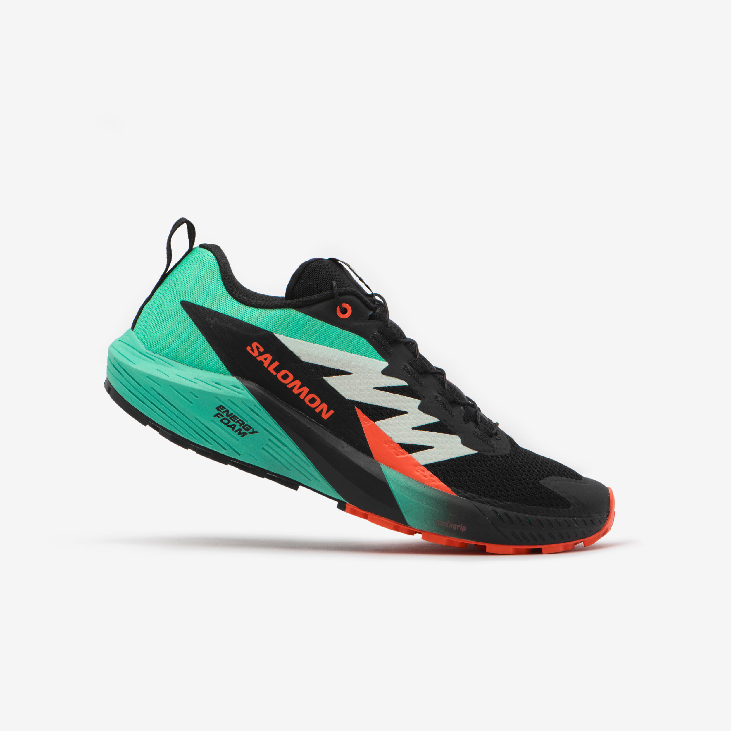 Men's SENSE RIDE 5 Trail Running Shoes - Black Green