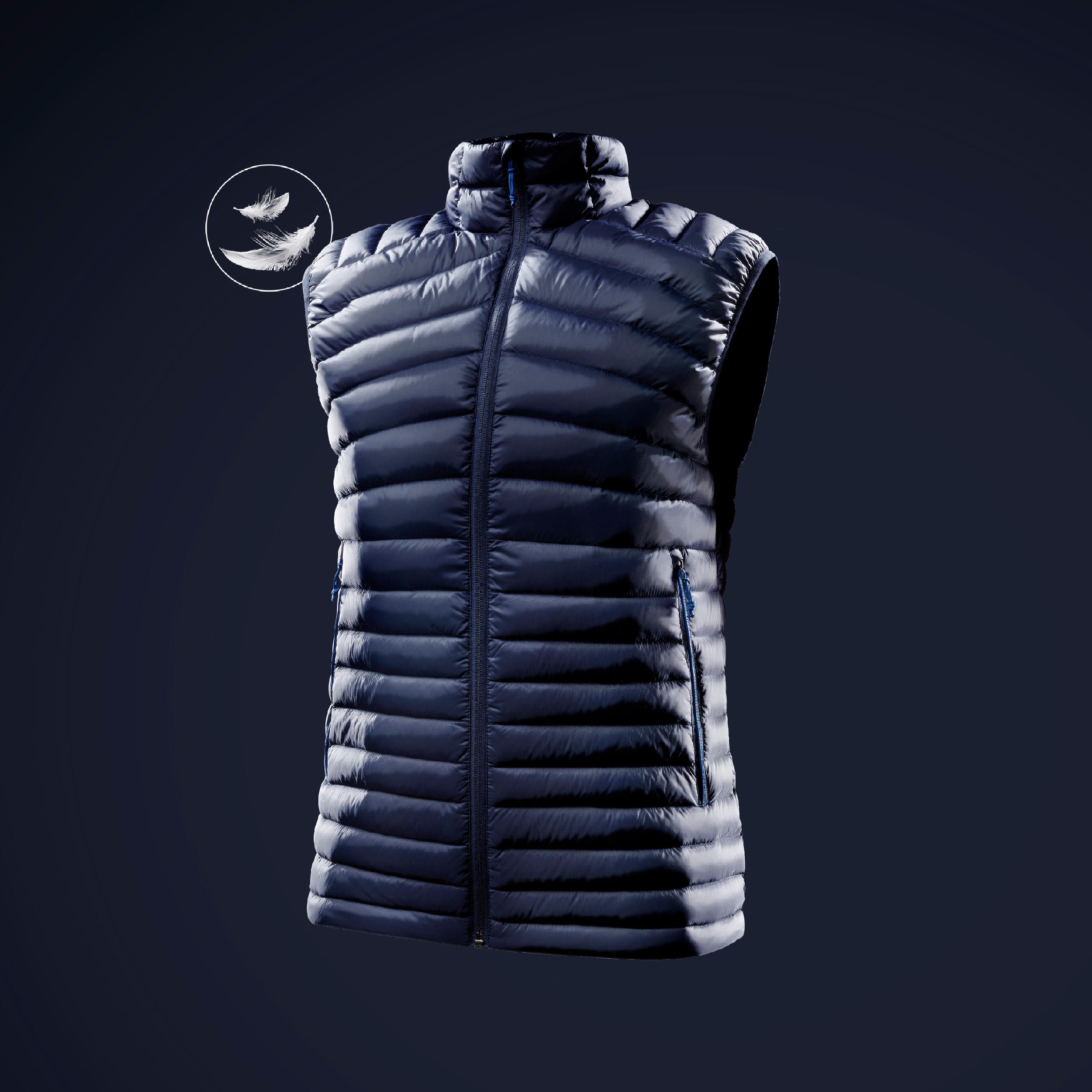 Men’s Mountain Trekking Padded Gilet - MT100