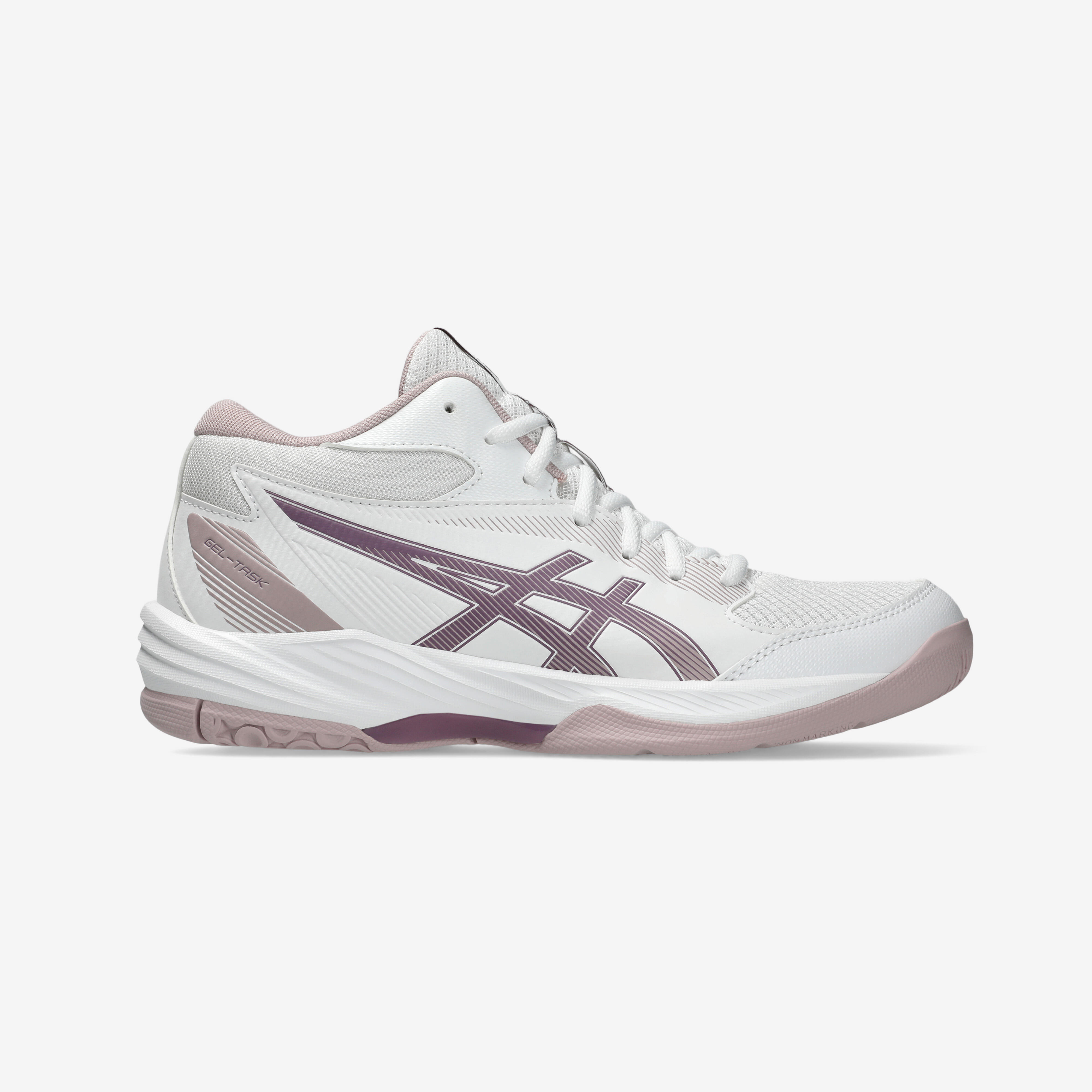 Women's Volleyball Shoes Gel-Task 4 Mid - White/Mauve