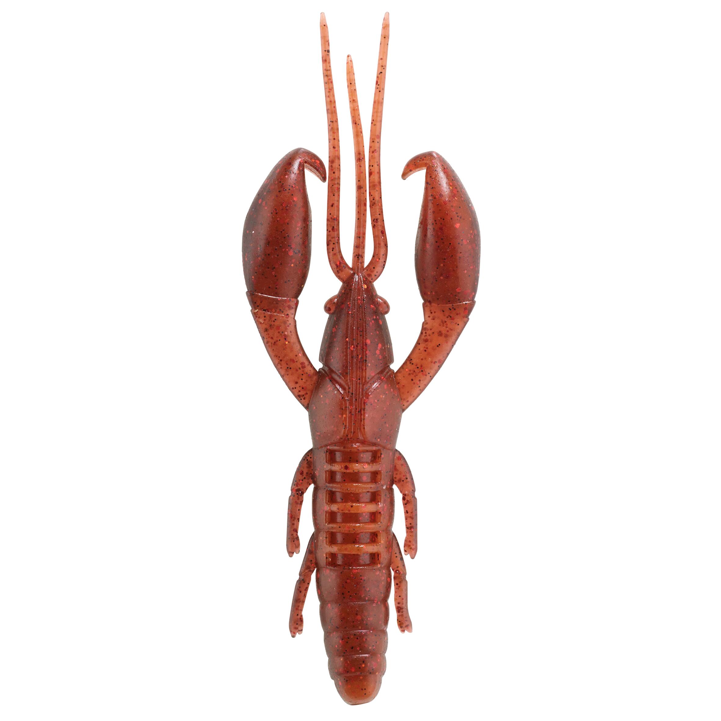 CRAYFISH SOFT LURE WITH ATTRACTANT WXM YUBARI CRW 65 BLACK RED CRAW
