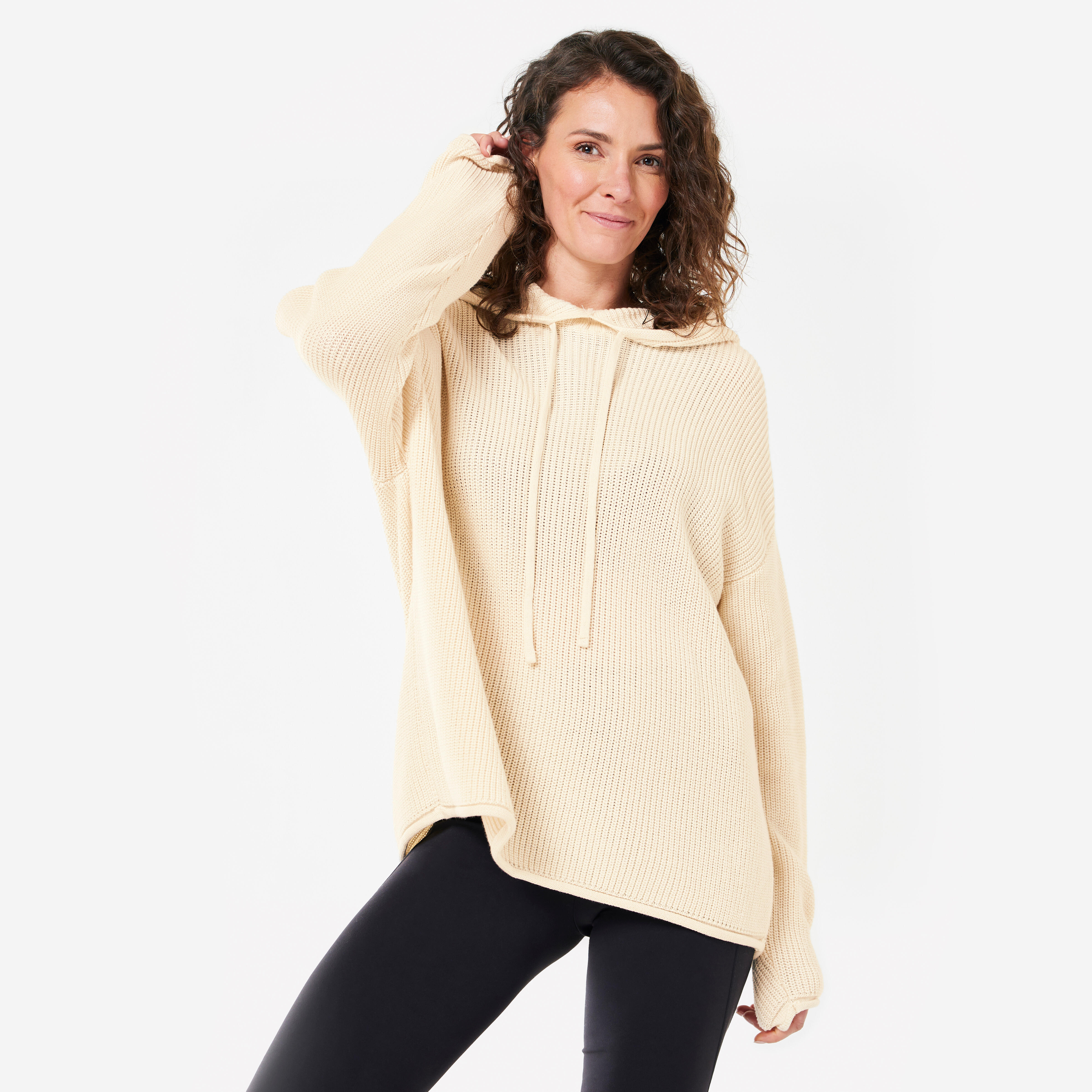 Women's Premium Knitted Cocooning Yoga Hoodie