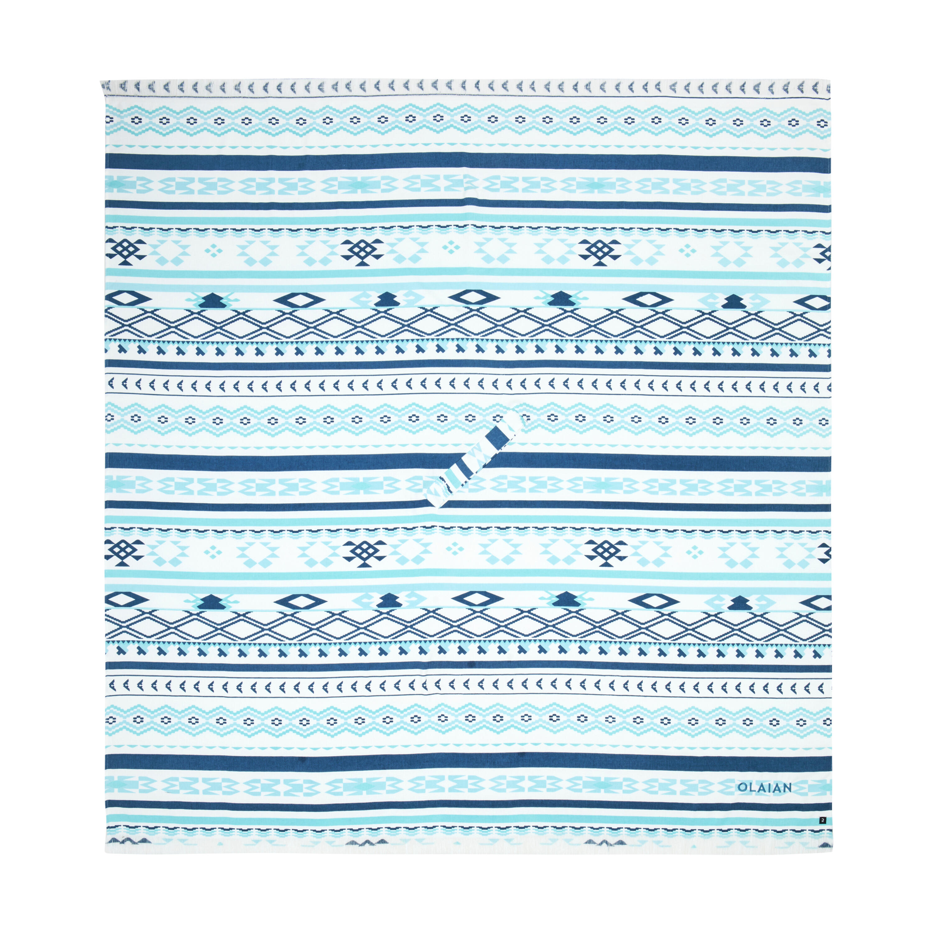 Beach Towel Poncho 190 x 190 cm - Blank blue