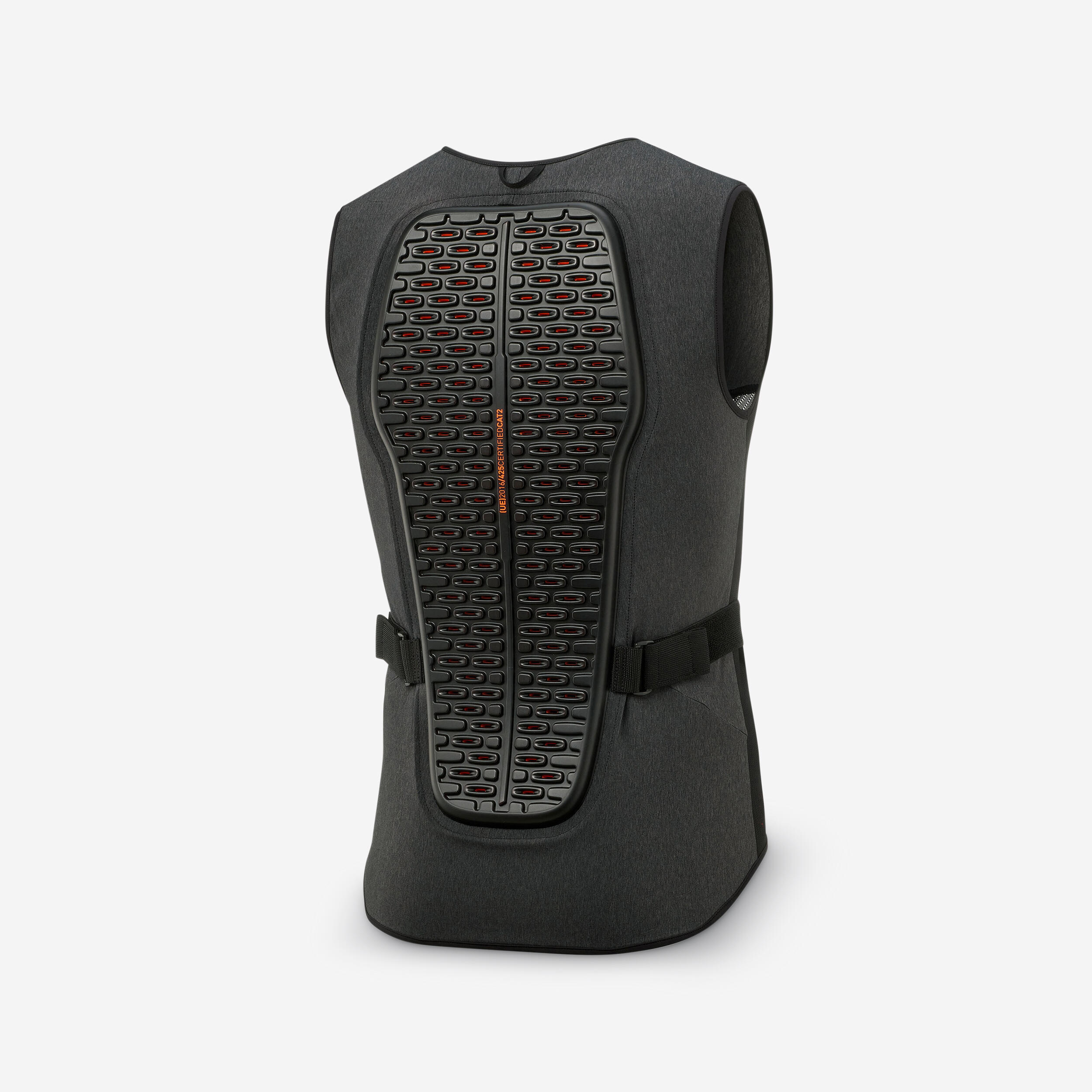 MTB   Ski and Snowboard Back Protector Vest - DBCK 500 - grey