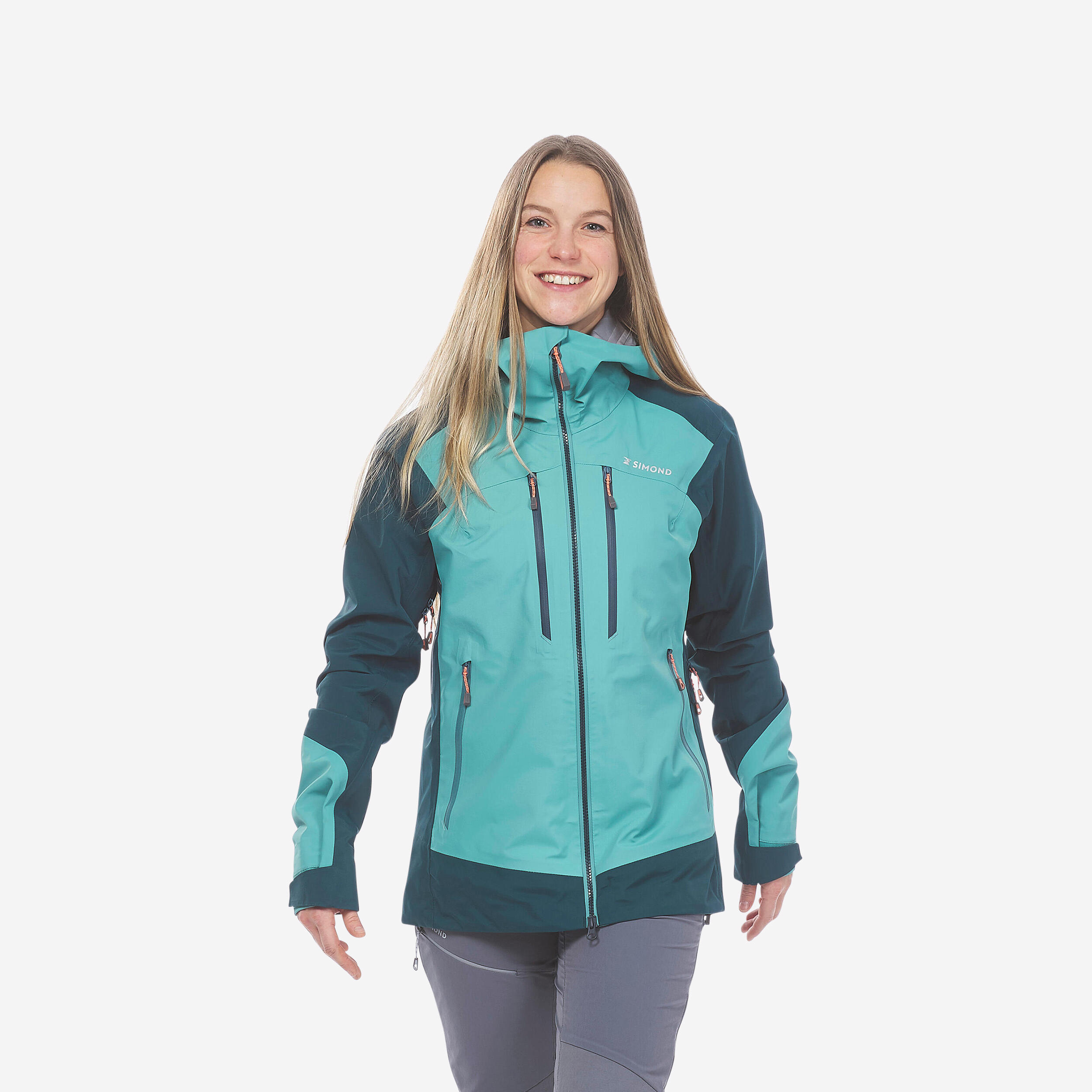 Women’s Waterproof MOUNTAINEERING Jacket - EVO MOUNTAINEERING green