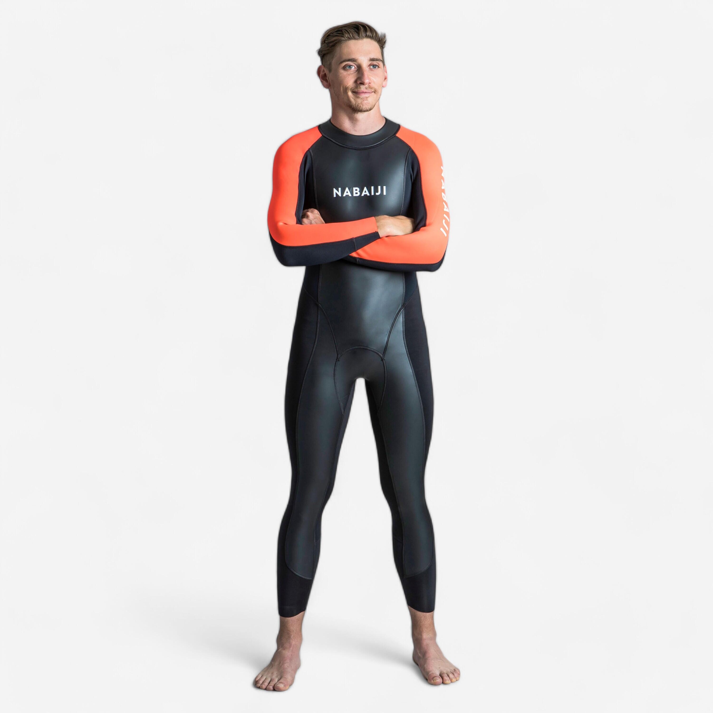 Men's Open-Water Swimming Neoprene Wetsuit OWS 100