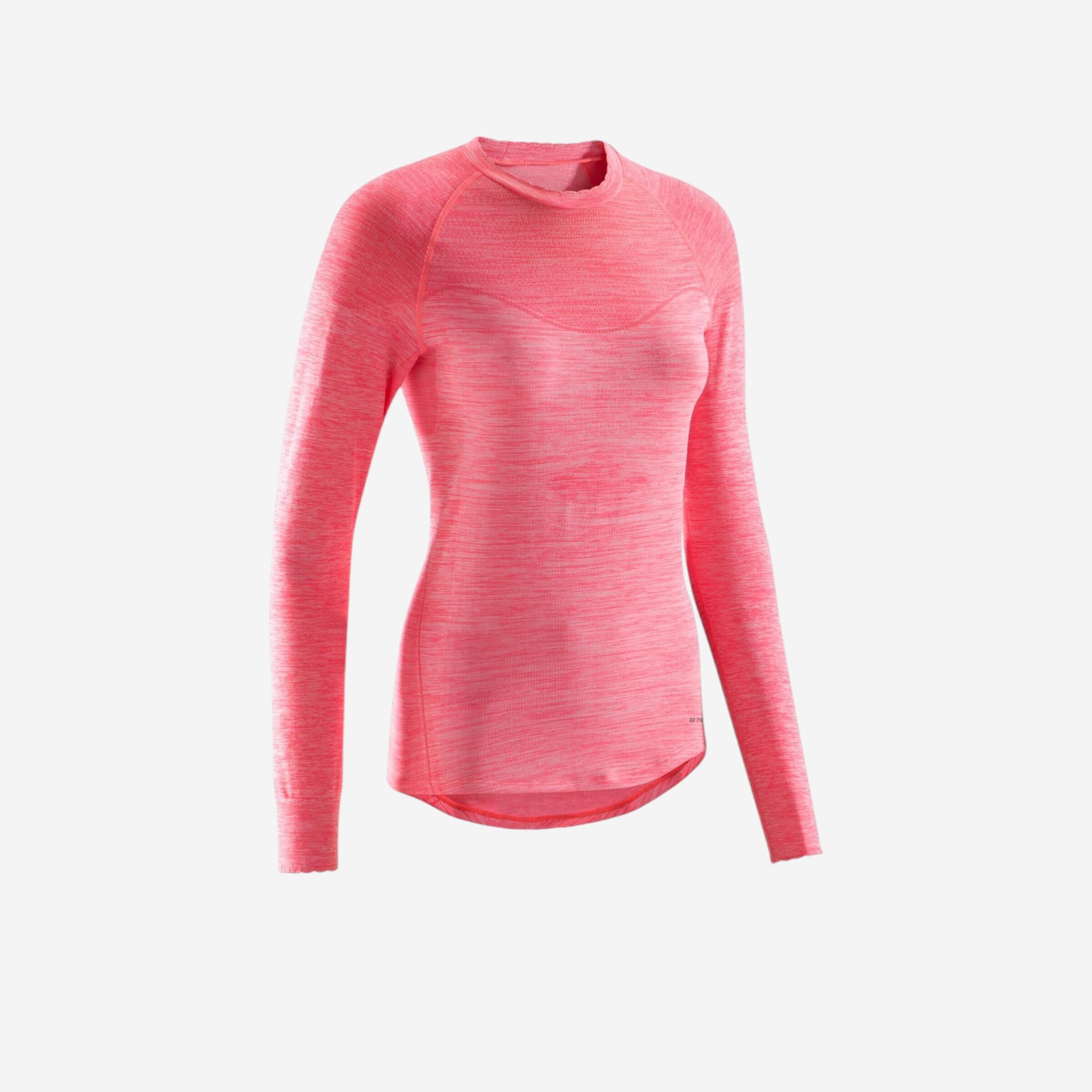 500 Women's Long-Sleeved Cycling Base Layer - Pink