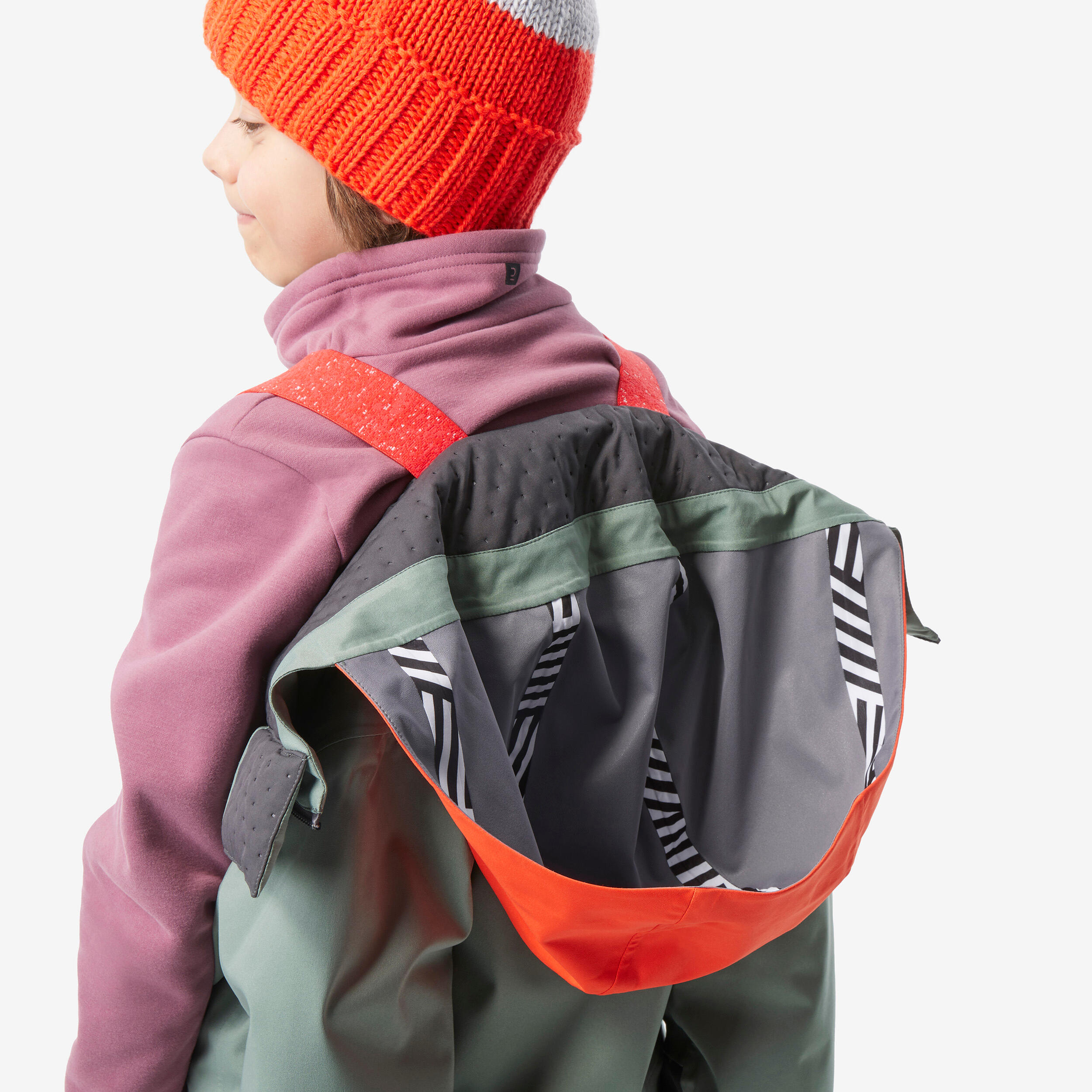 Kids’ Warm  Waterproof Ski Suit - 900 - Green