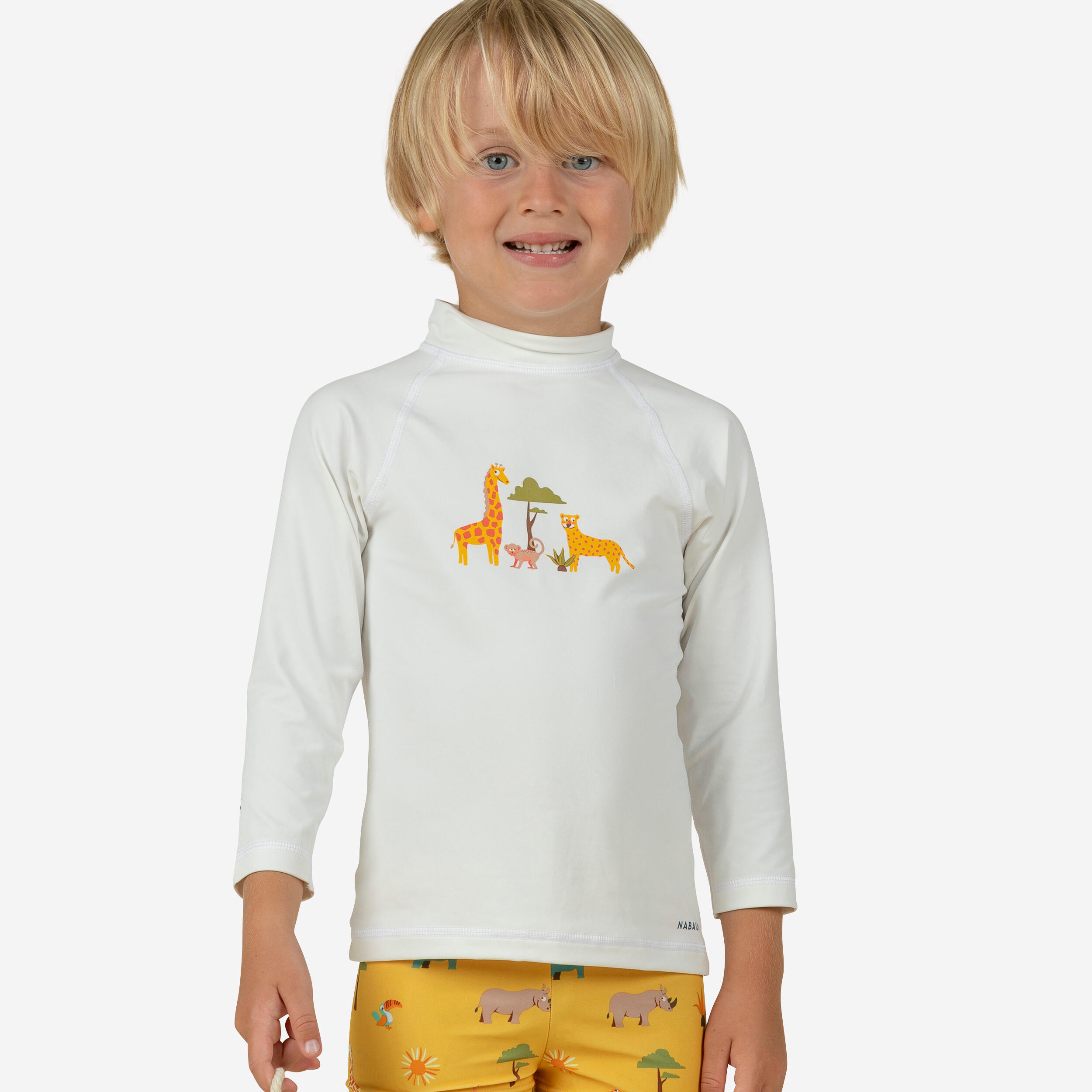 Baby Anti-UV Long-sleeved T-shirt SAVANNAH print