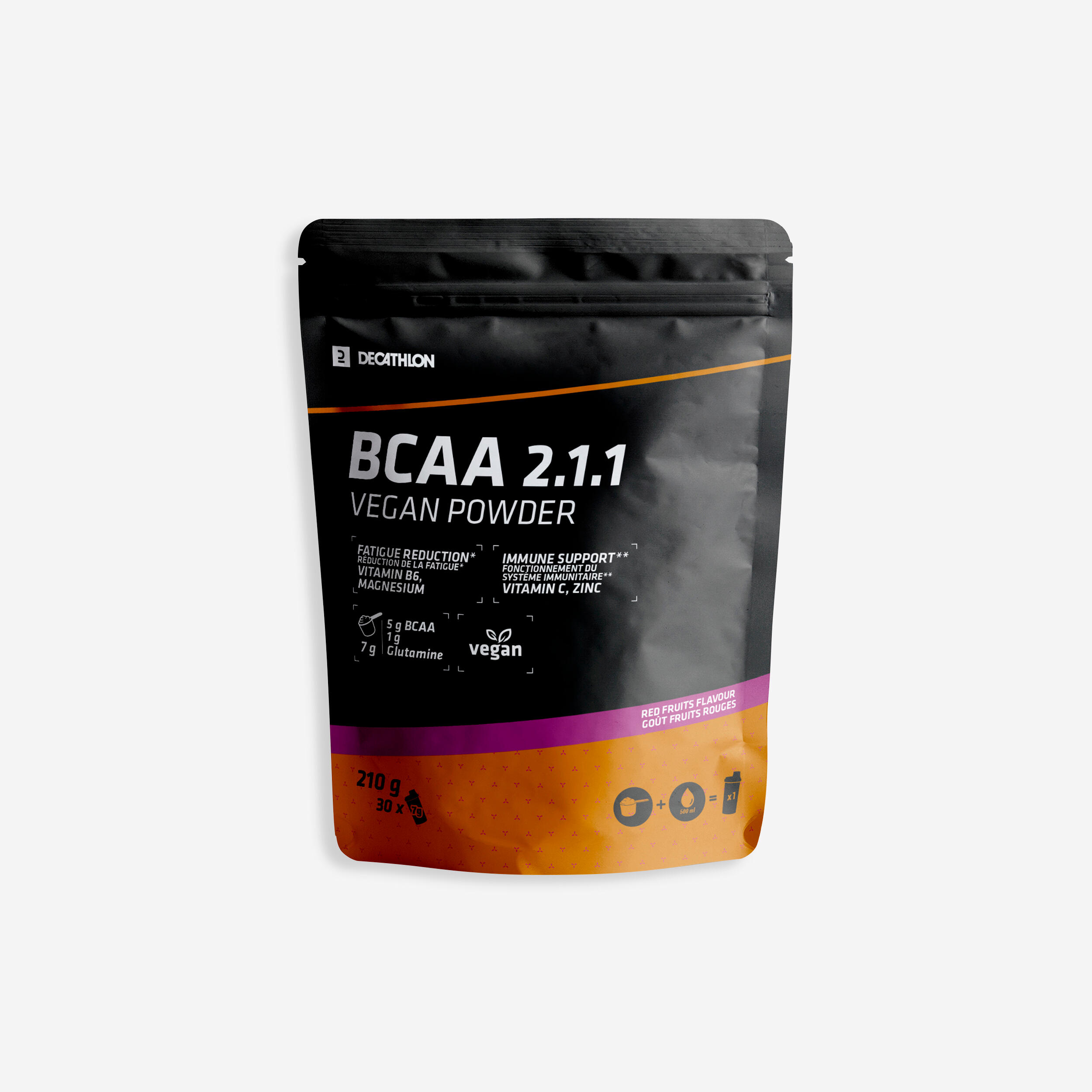 Vegan 2:1:1 BCAA Powder 210 g - Red Berry Flavour