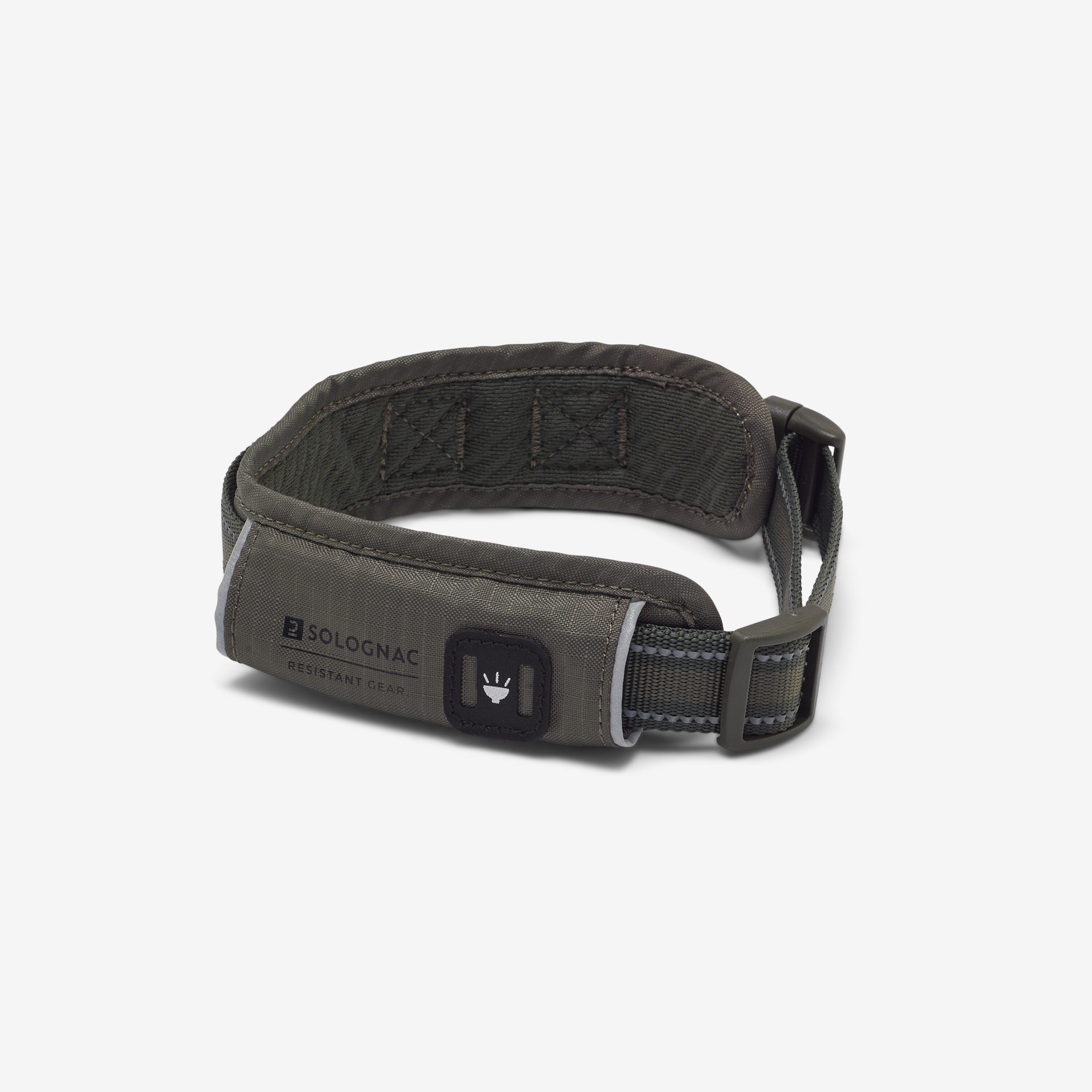 DOG COLLAR OUTDOOR KHAKI 500 ECO-DESIGNED