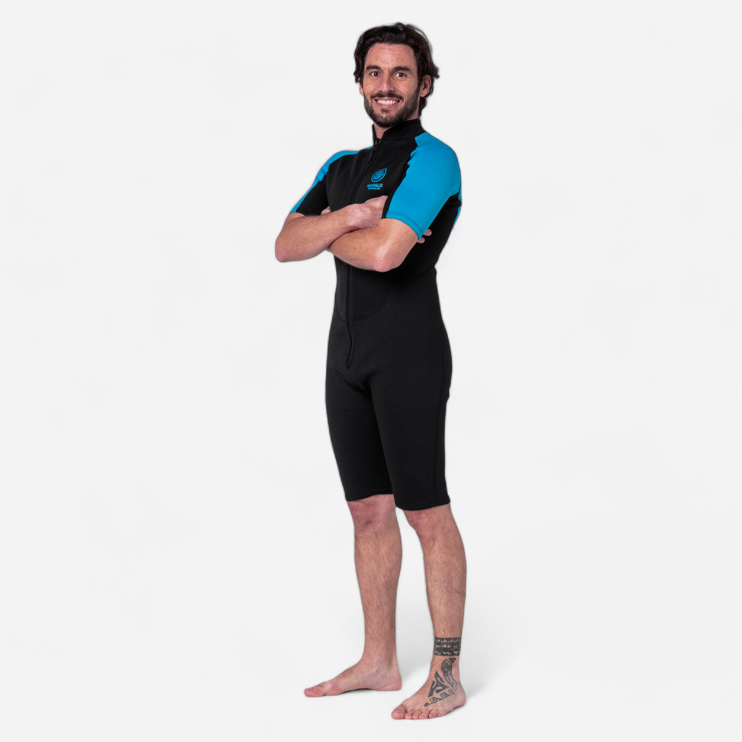 Men's Snorkelling Shorty Wetsuit 2 mm Neoprene Mahalo 2024
