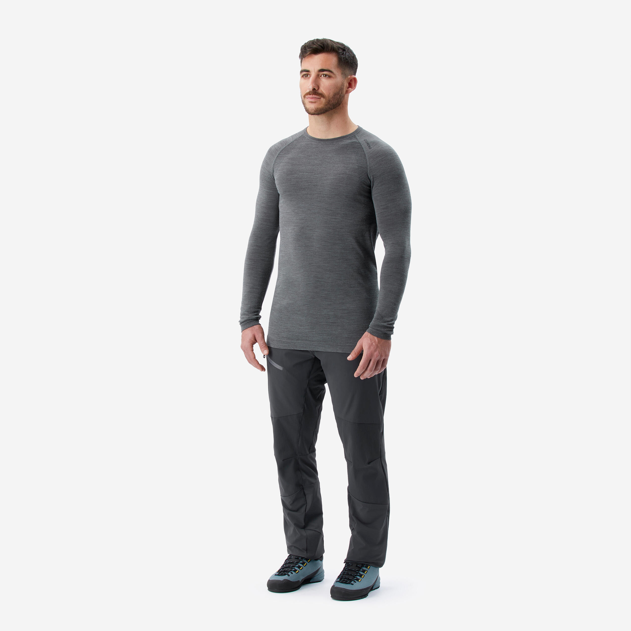 Men's Long-Sleeve Seamless Wool T-Shirt - ALPINISM