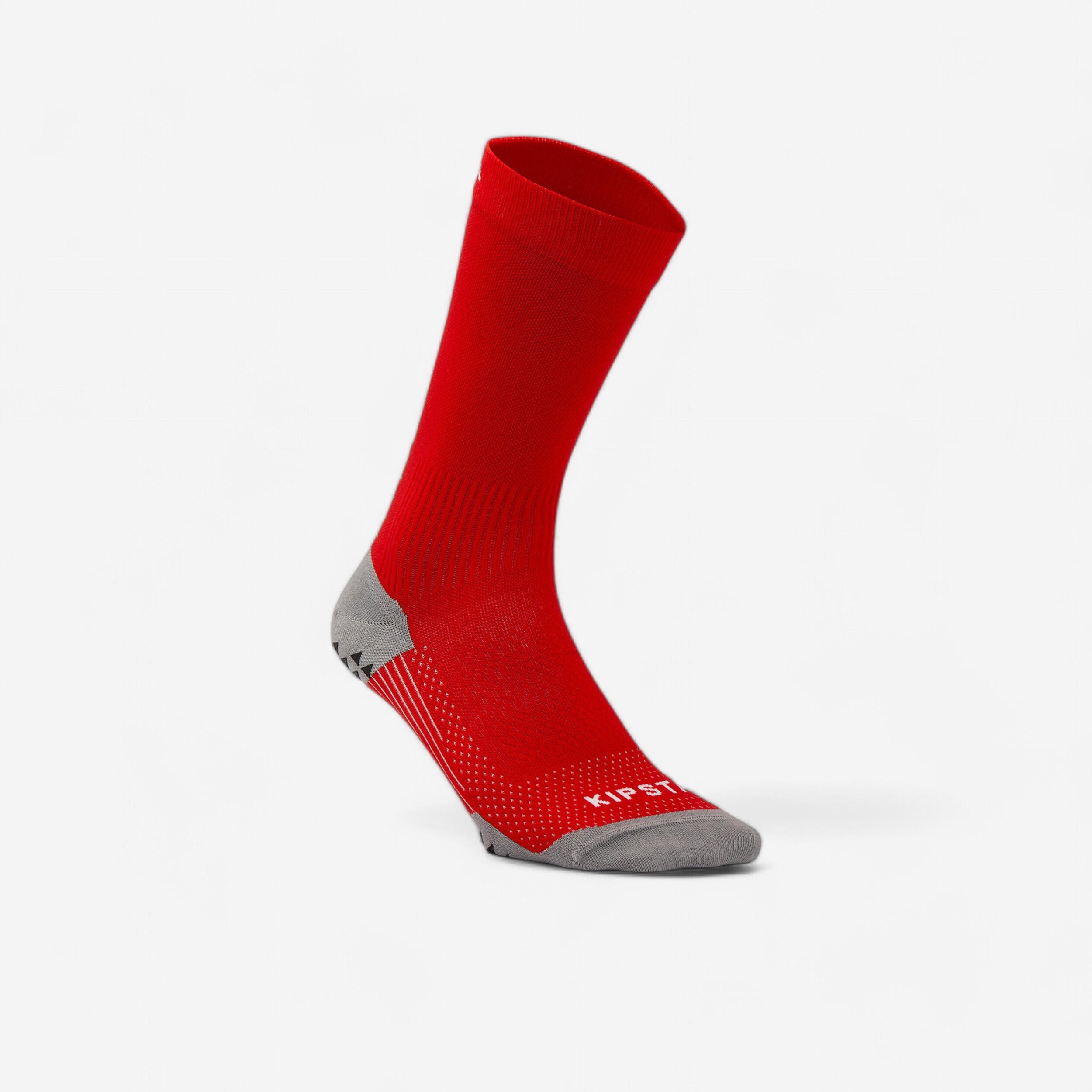Short Grippy Football Socks Viralto MiD - Red