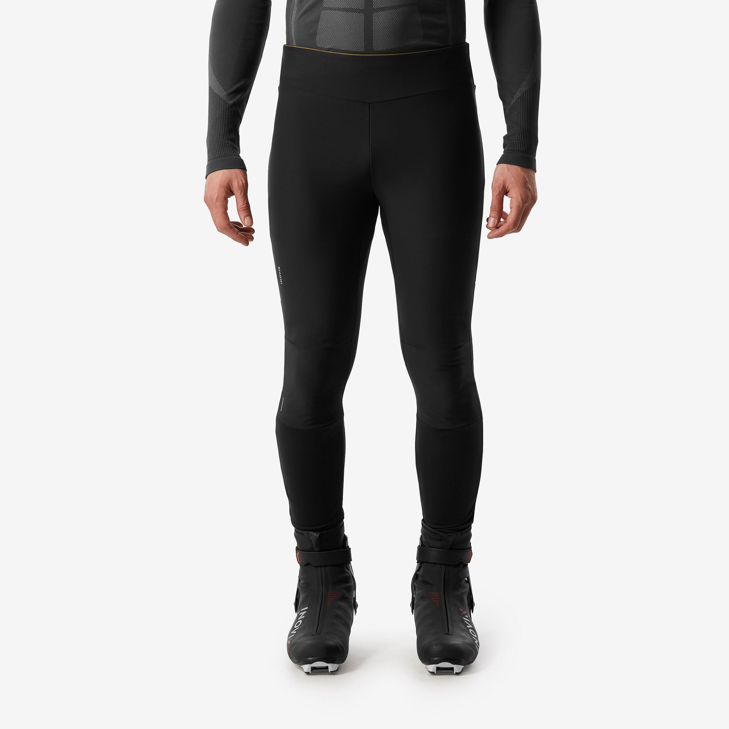 Men’s Windproof Cross-Country Ski Tights 500 - Black