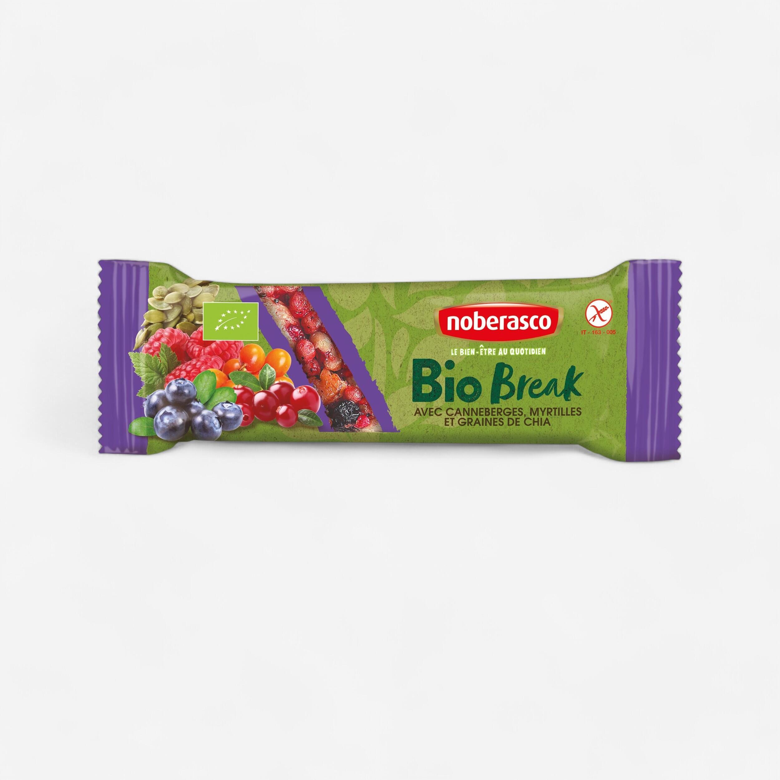 Organic Gluten-Free Cranberry  Blueberry and Chia Seed Fruit Bar