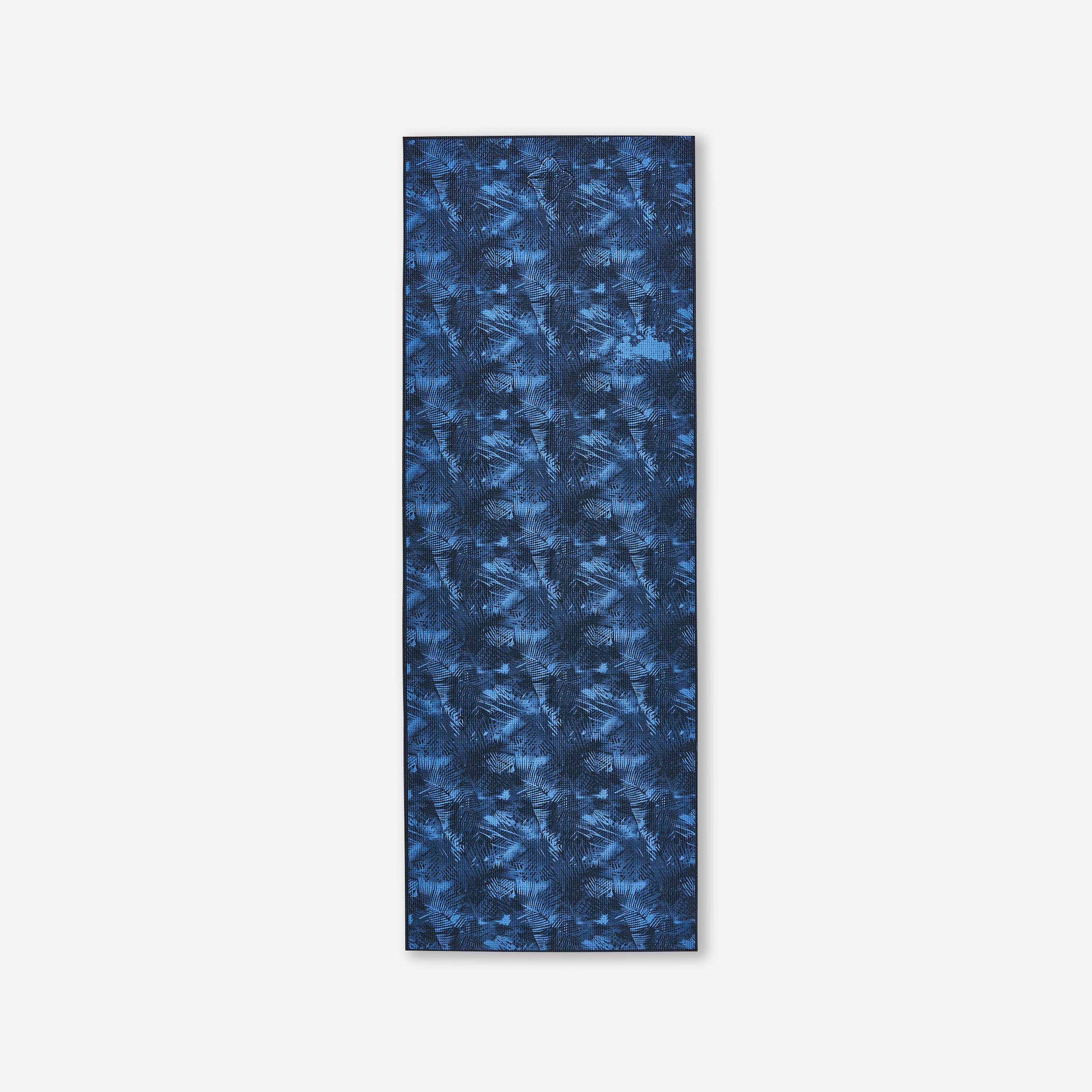 Gentle Yoga Comfort Mat 173 cm ⨯ 61 cm ⨯ 8 mm - Dark Blue Palms