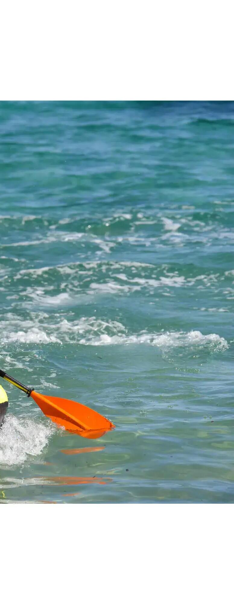 INFLATABLE TOURING KAYAK 1 PLACE YELLOW