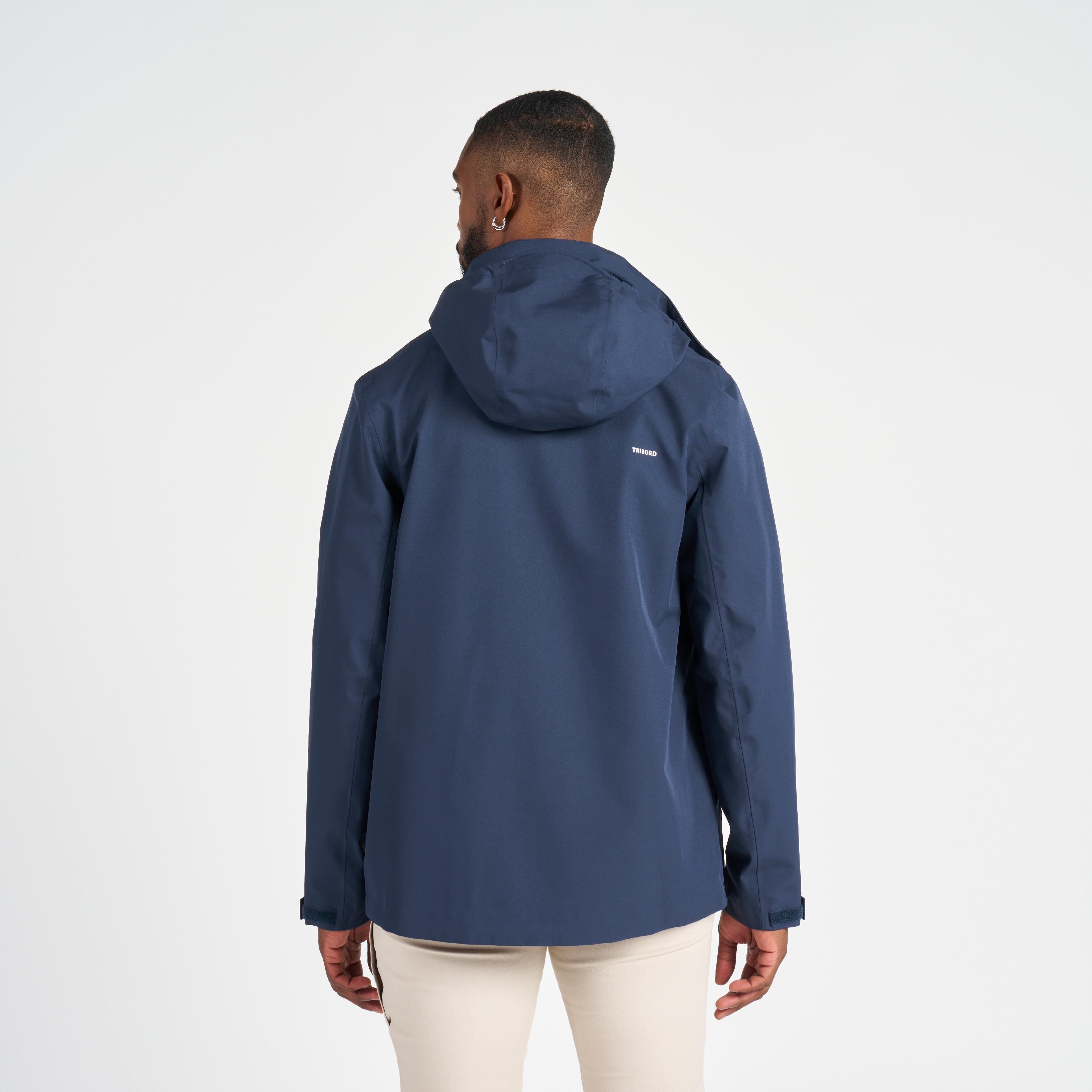 Men's sailing waterproof windproof jacket SAILING 300 Navy blue