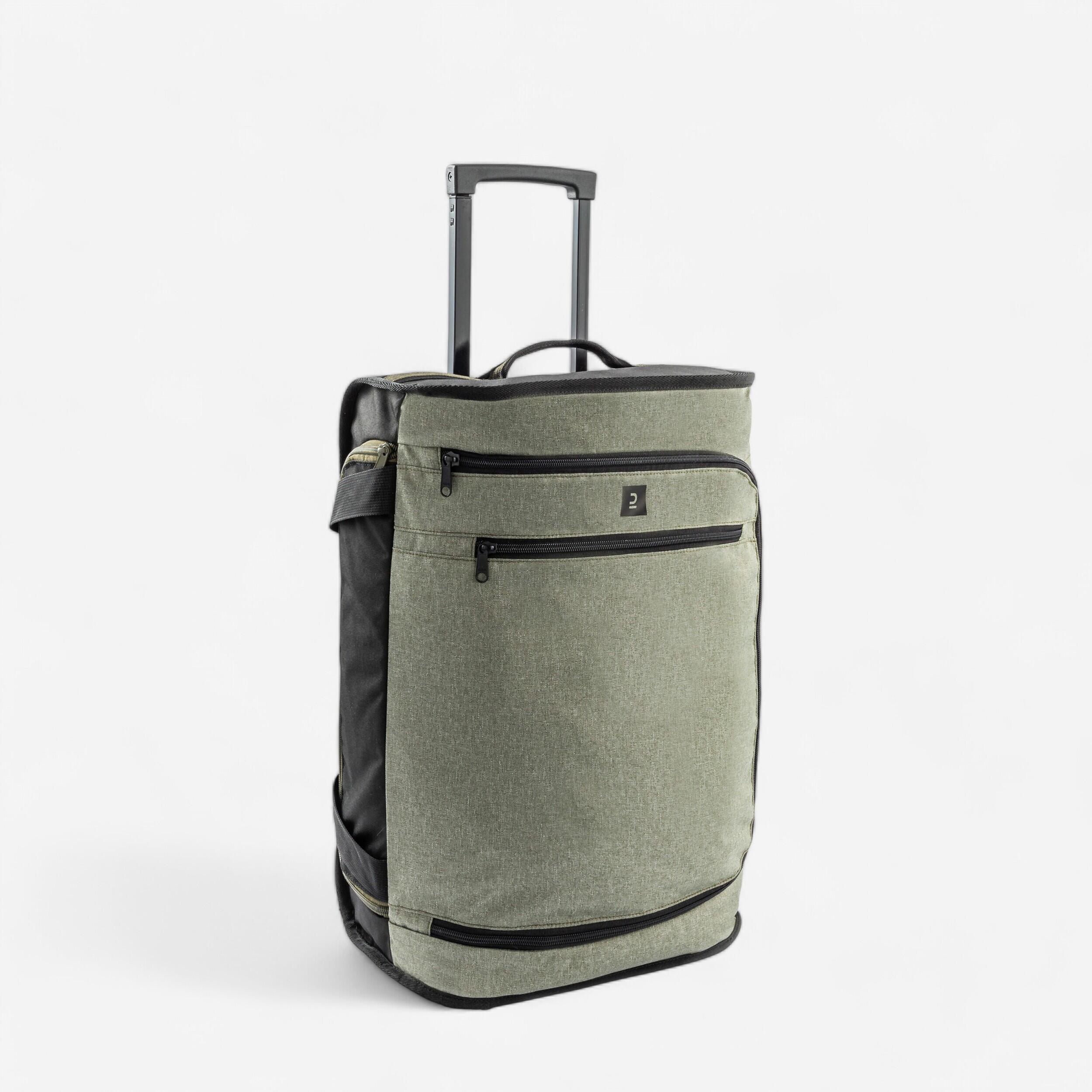 30L Suitcase Essential - Black/Khaki