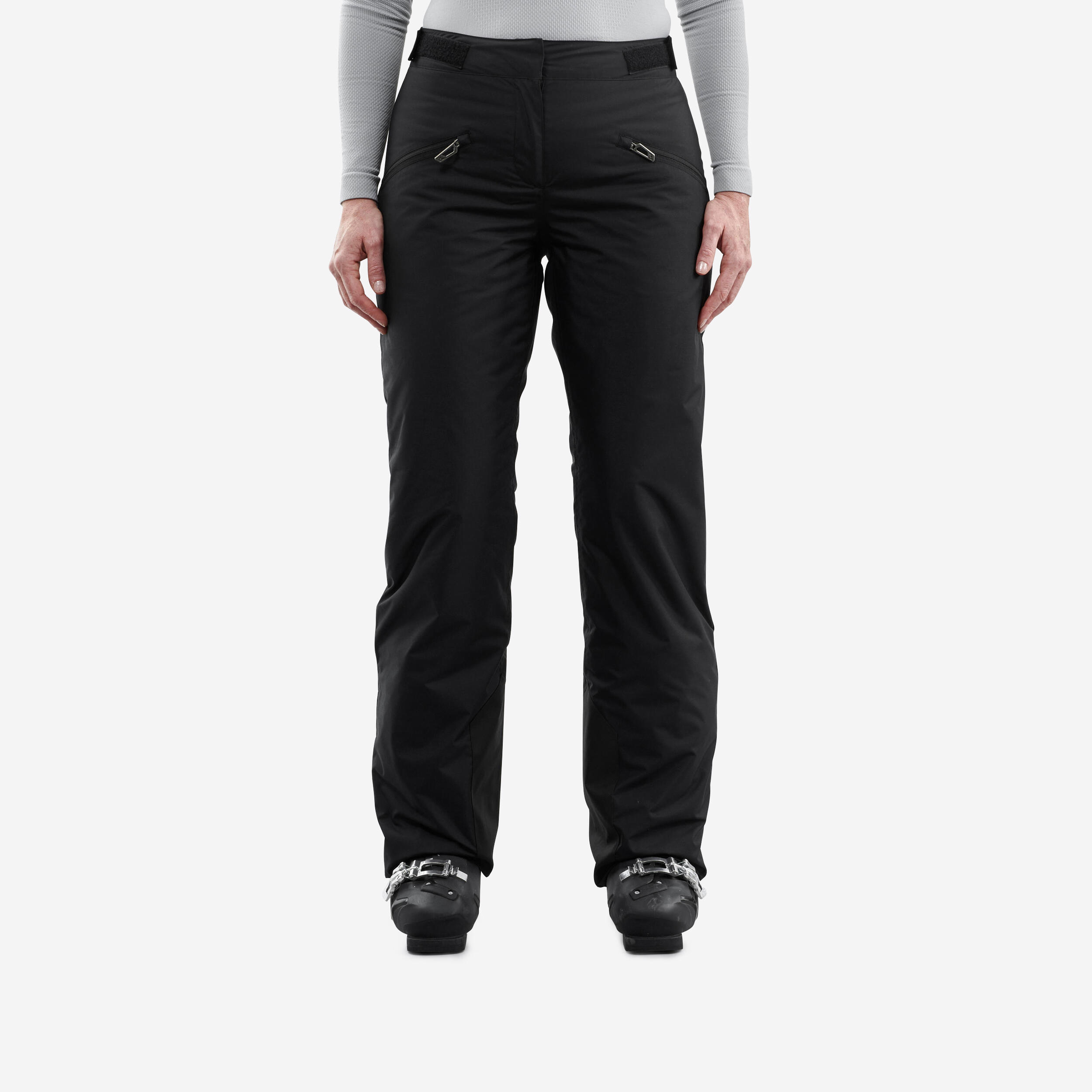 WOMEN'S SKIING WARM TROUSERS - 180 - BLACK