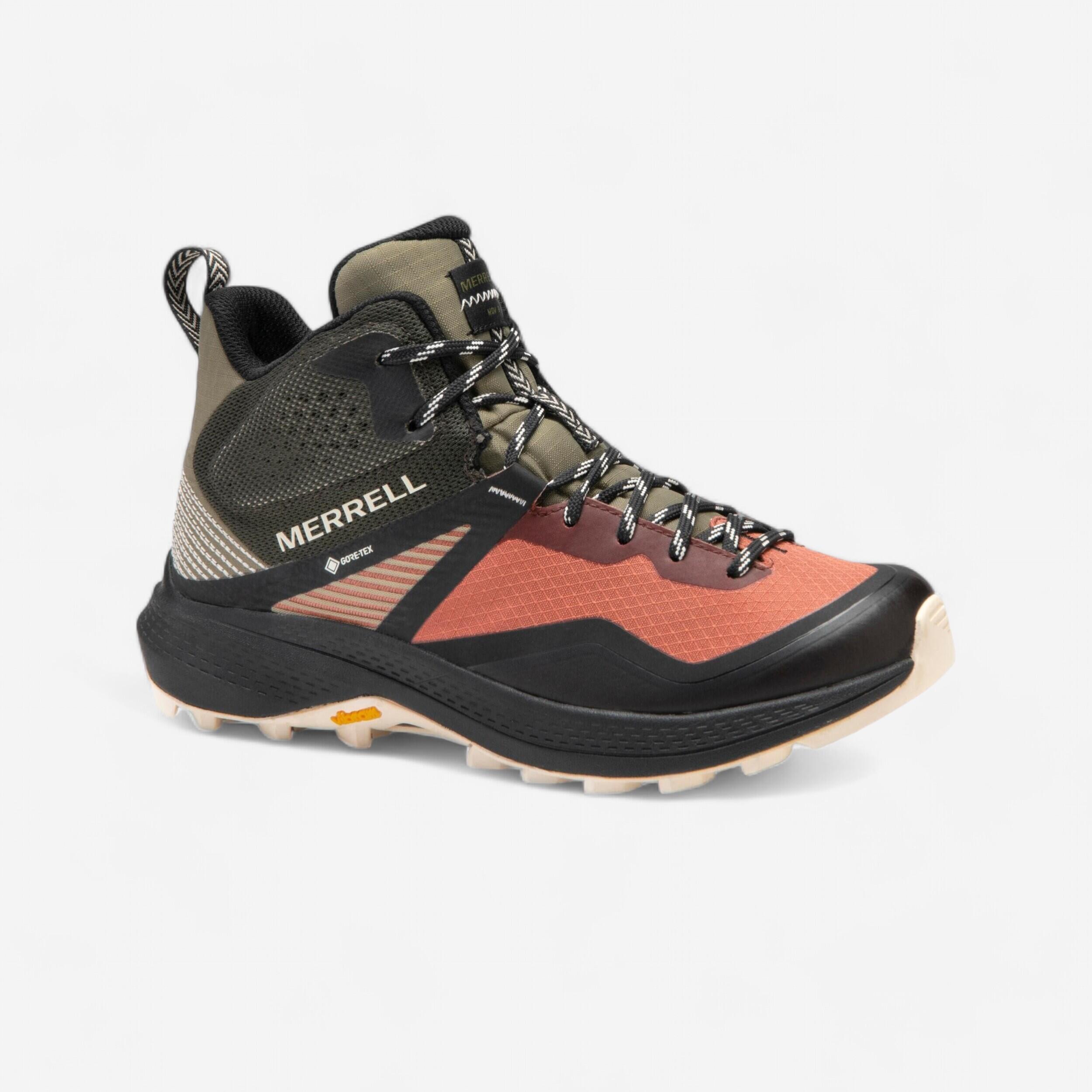 WATERPROOF MOUNTAIN WALKING SHOES - MERRELL MQM MID GTX - WOMEN