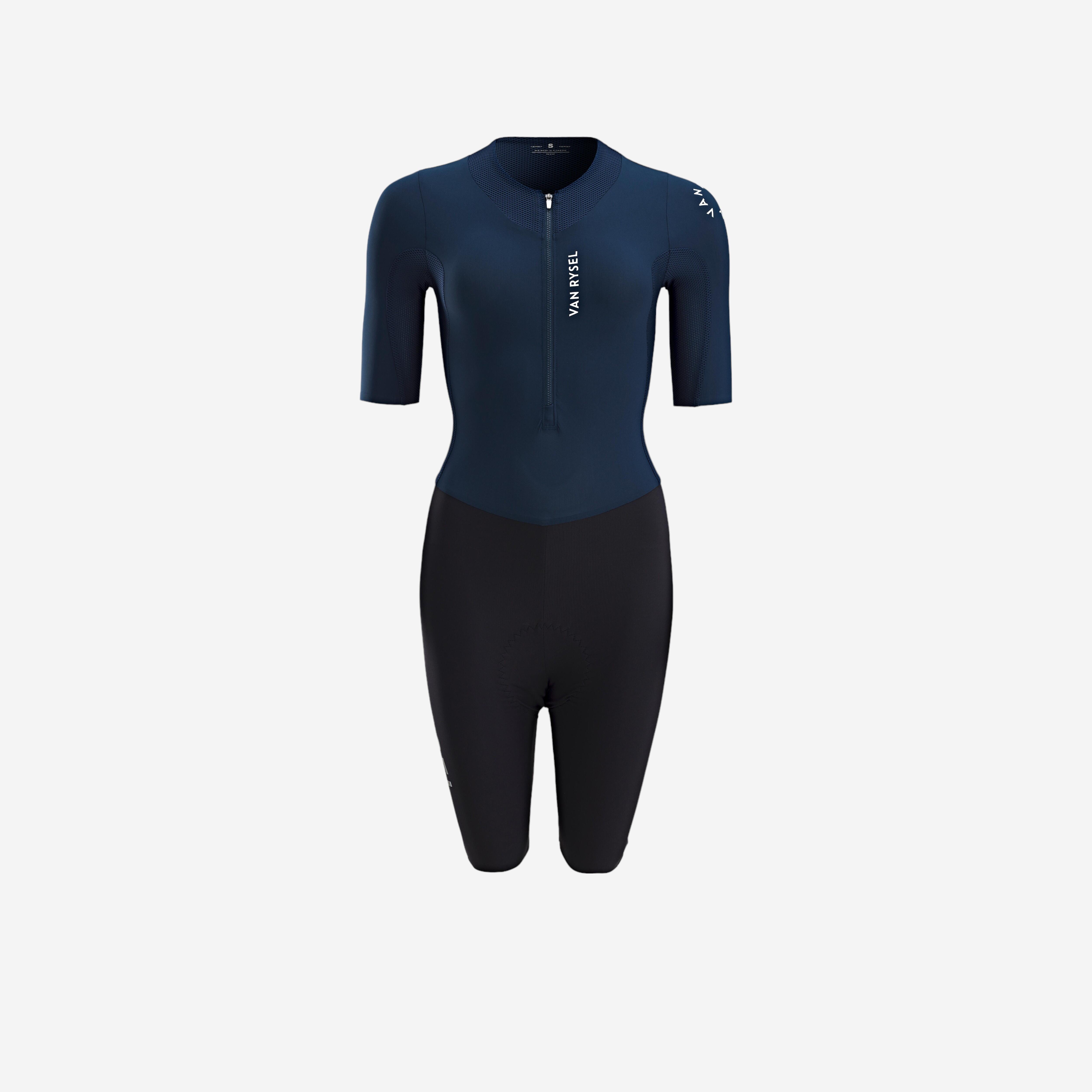 Women's Cycling Aerosuit Racer - Navy Blue/Black