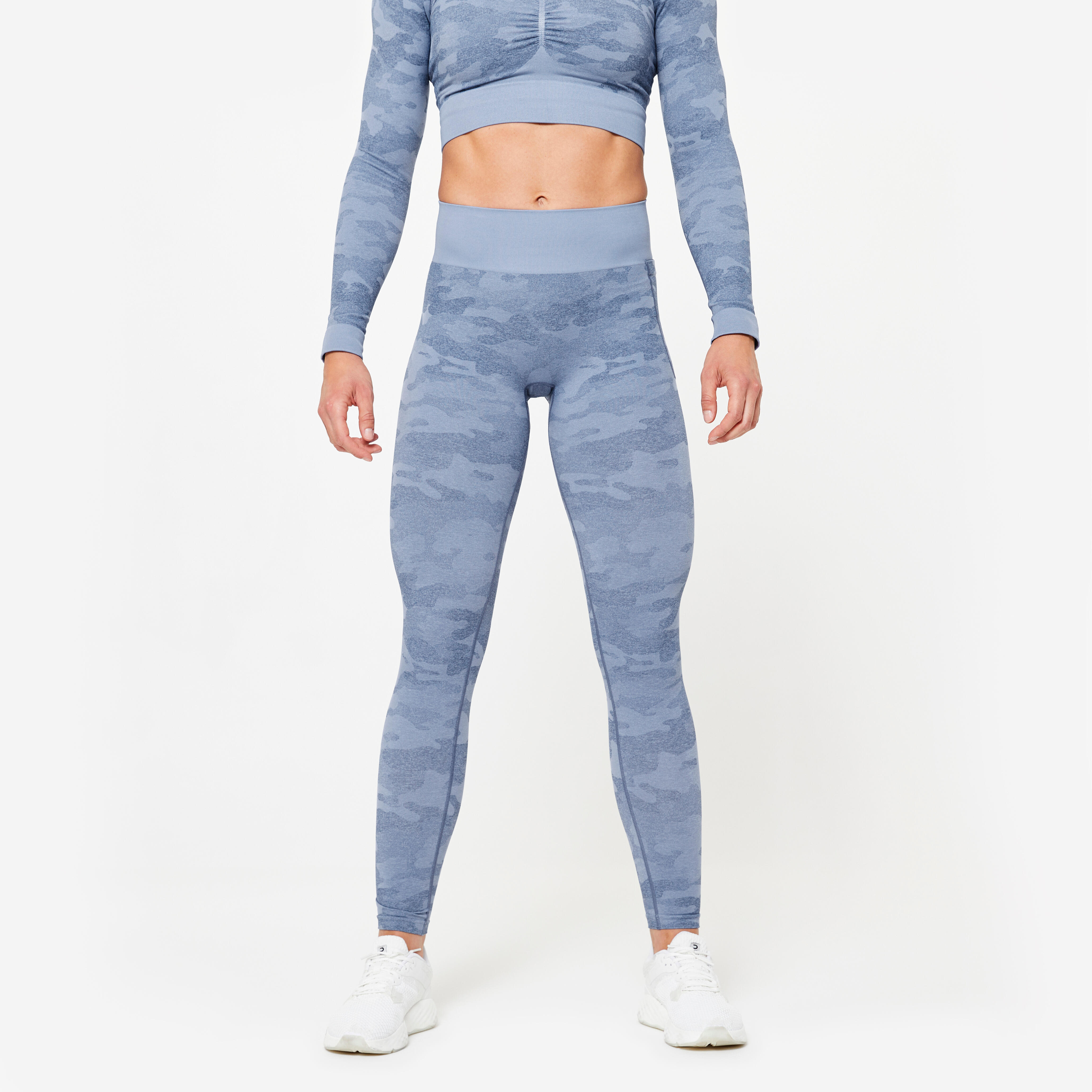 Women's Seamless Leggings - Blue