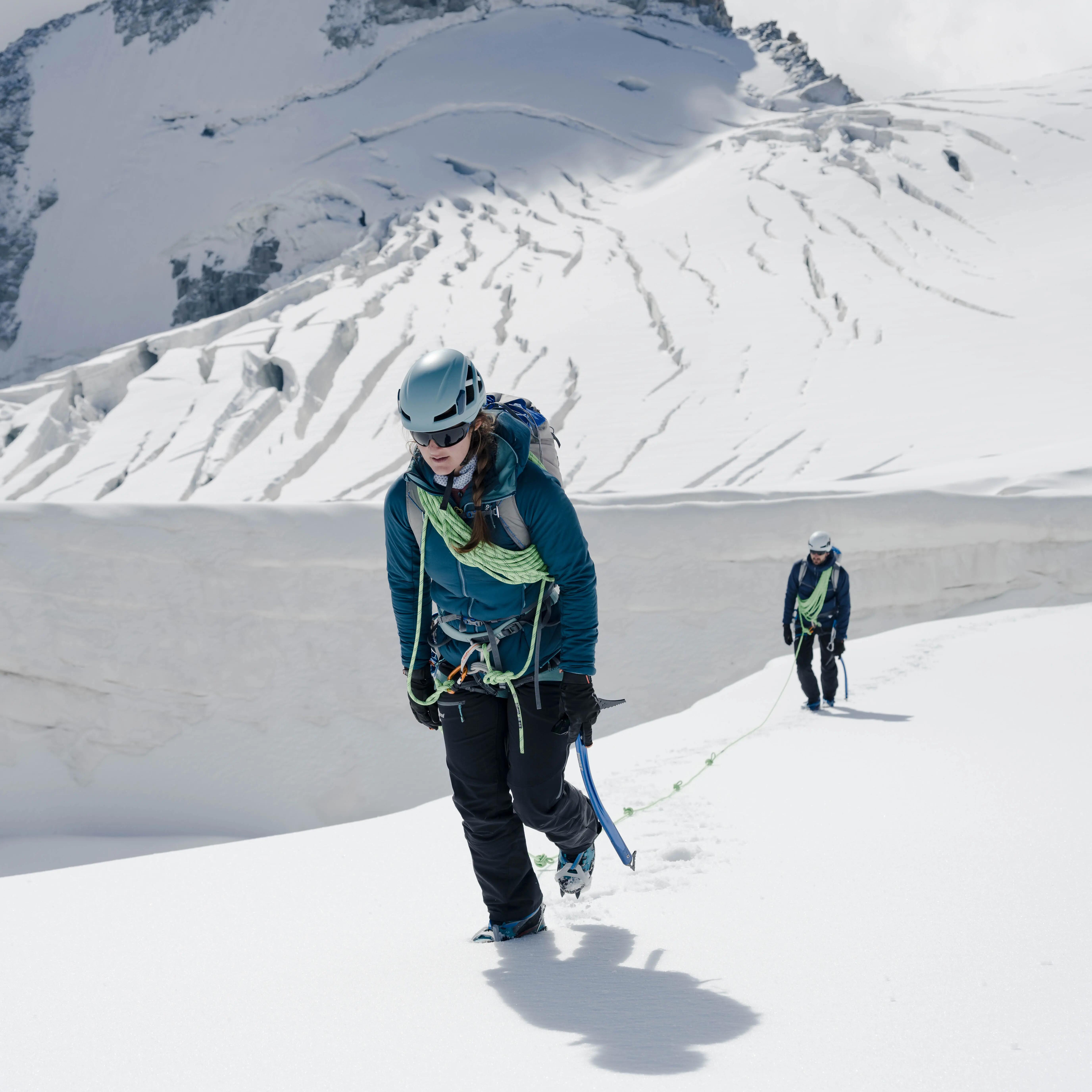 Women’s compressible padded mountaineering jacket  deep blue