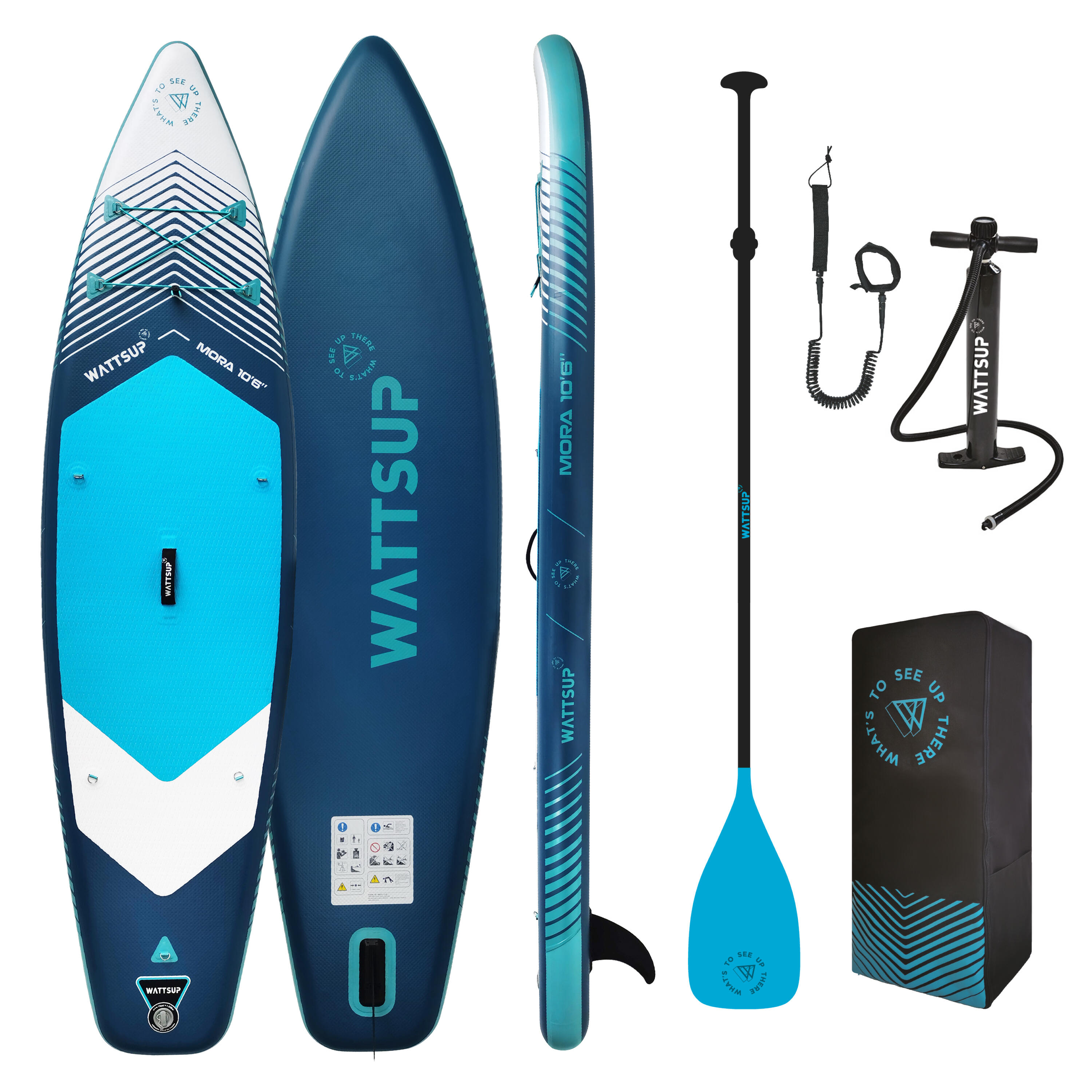 Inflatable SUP Pack (board  pump  paddle) Wattsup Mora 10'6 32