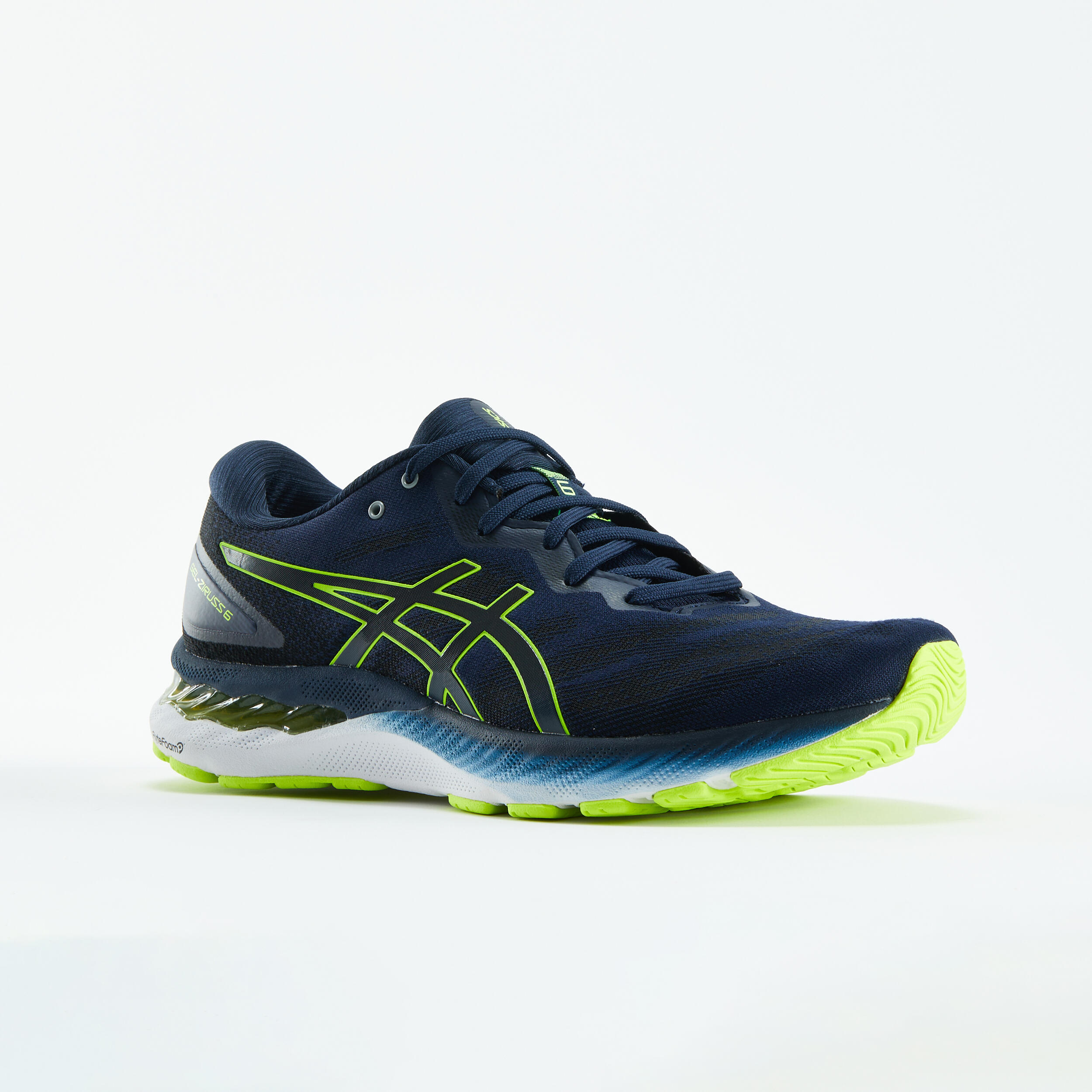 ASICS GEL ZIRUSS 6 MEN'S RUNNING SHOES - BLUE/YELLOW