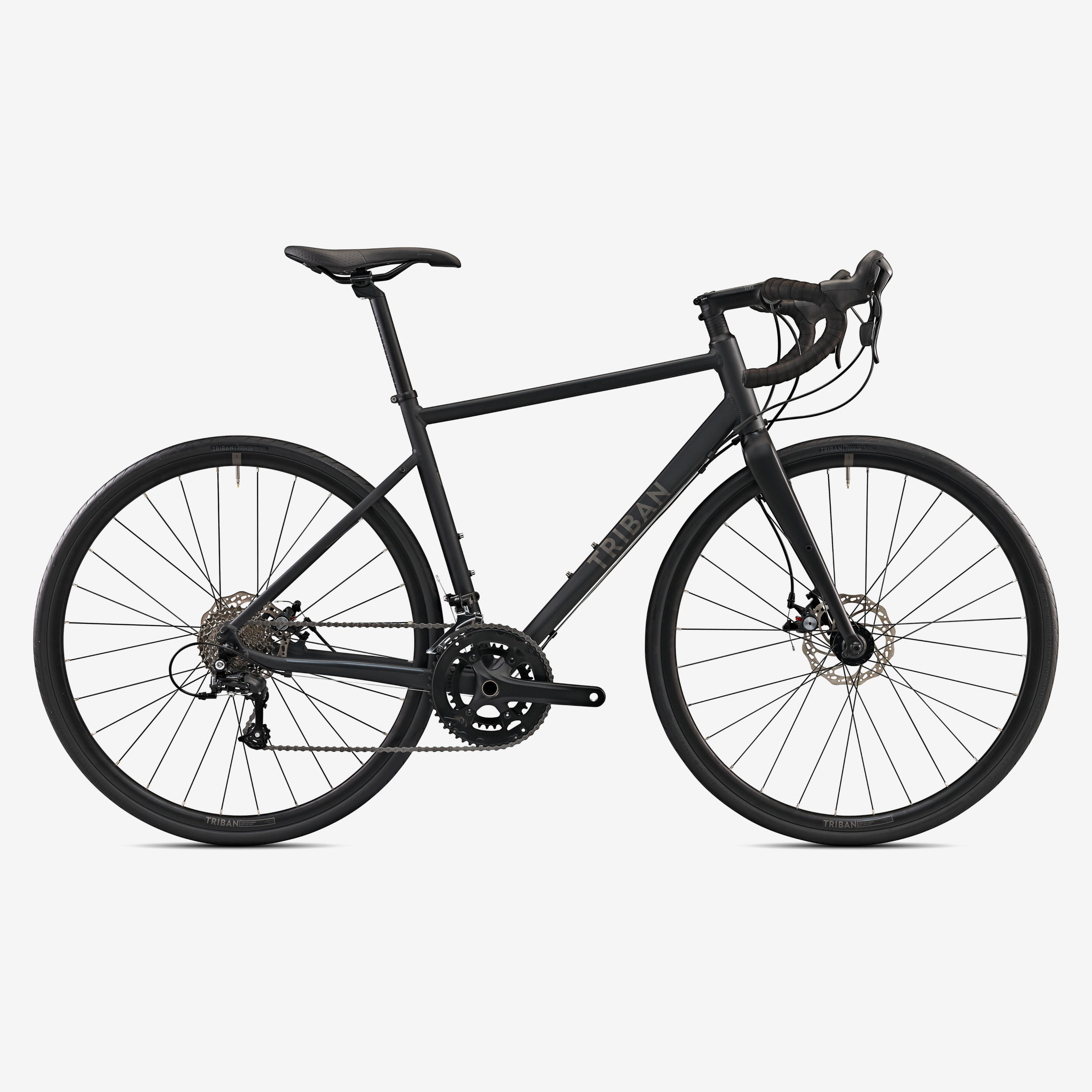 Cycle Touring Road Bike RC500 Microshift 9-Speed - Grey