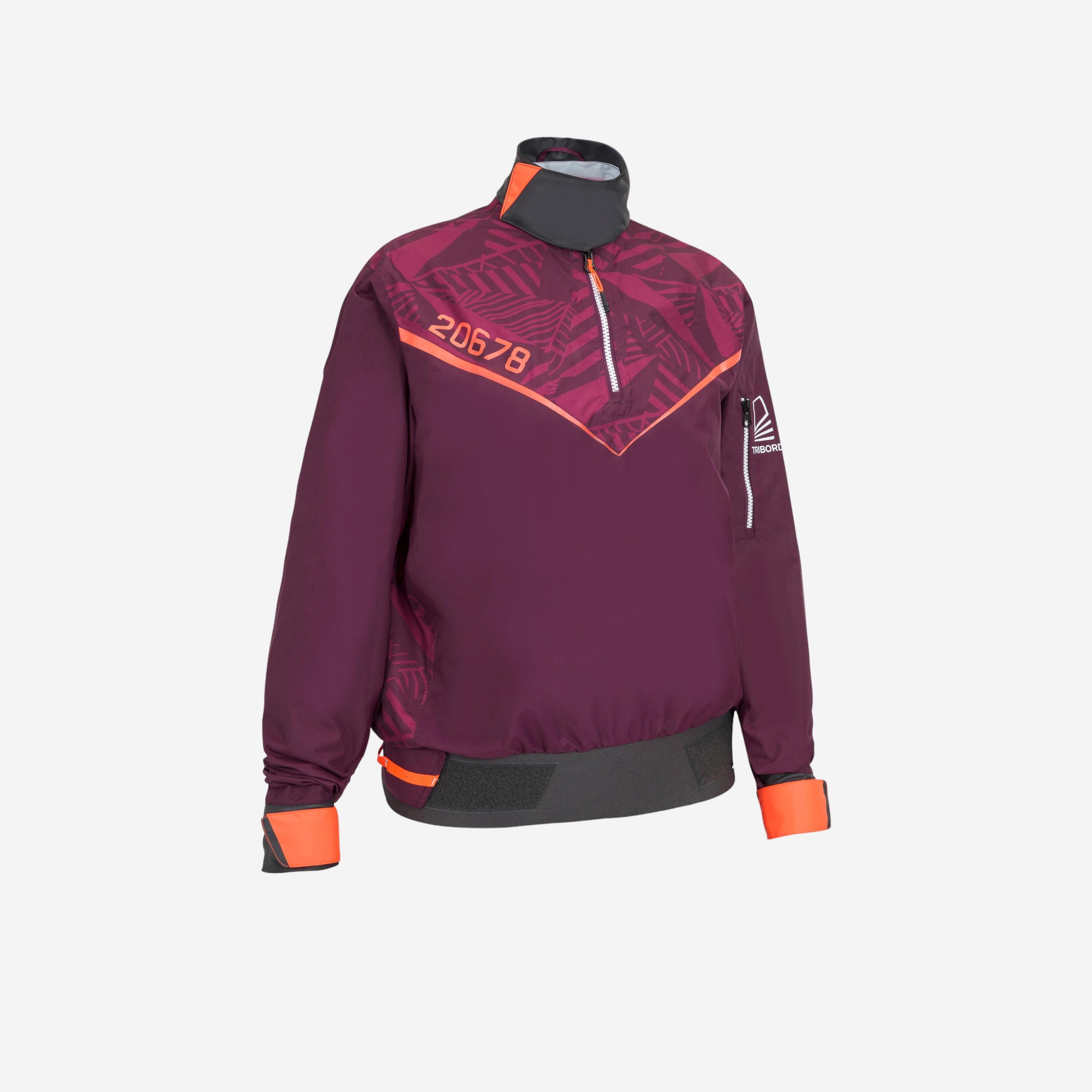 Women's Sailing Windproof Smock Dinghy 500 - Purple