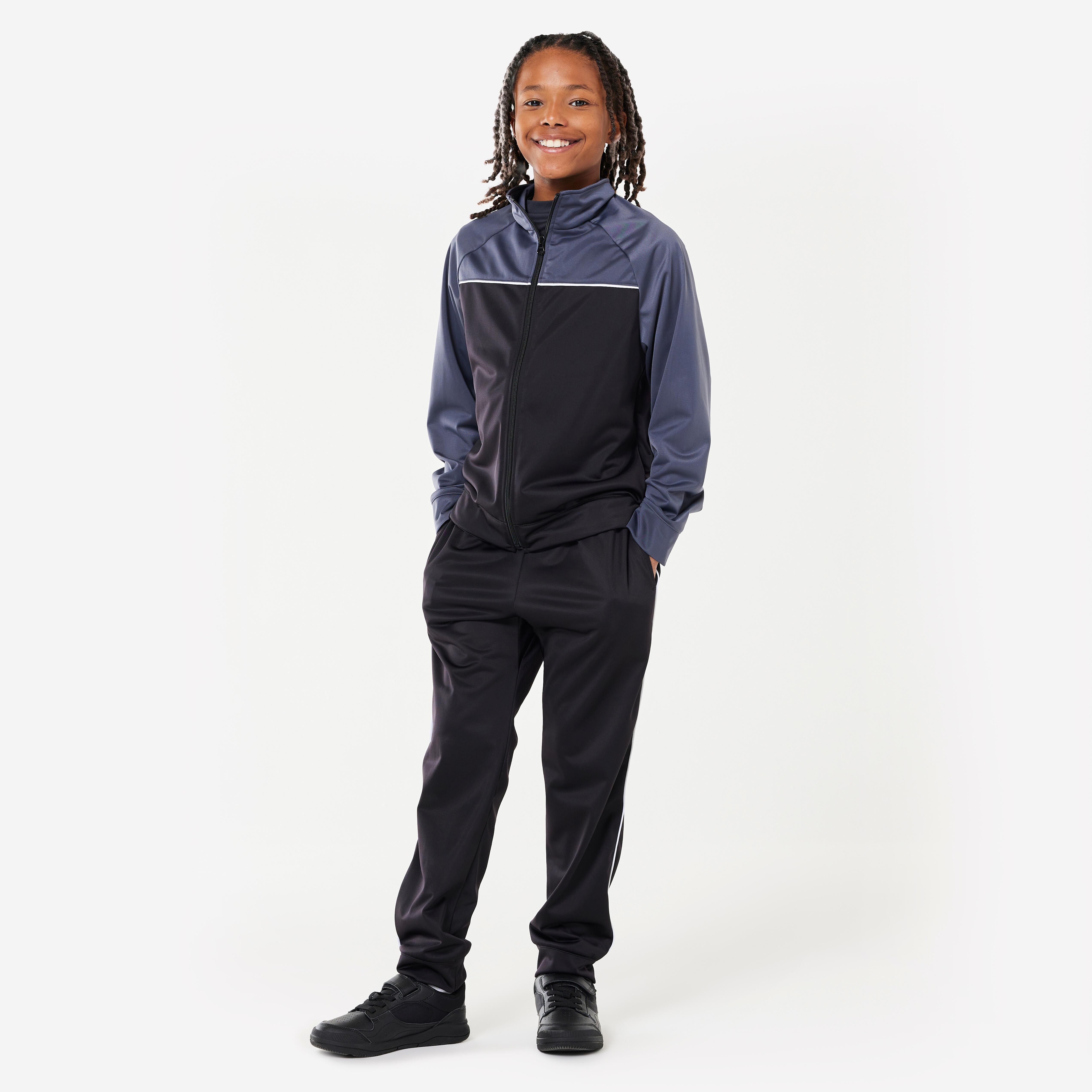 Kids' Tracksuit Bottoms - Black/White