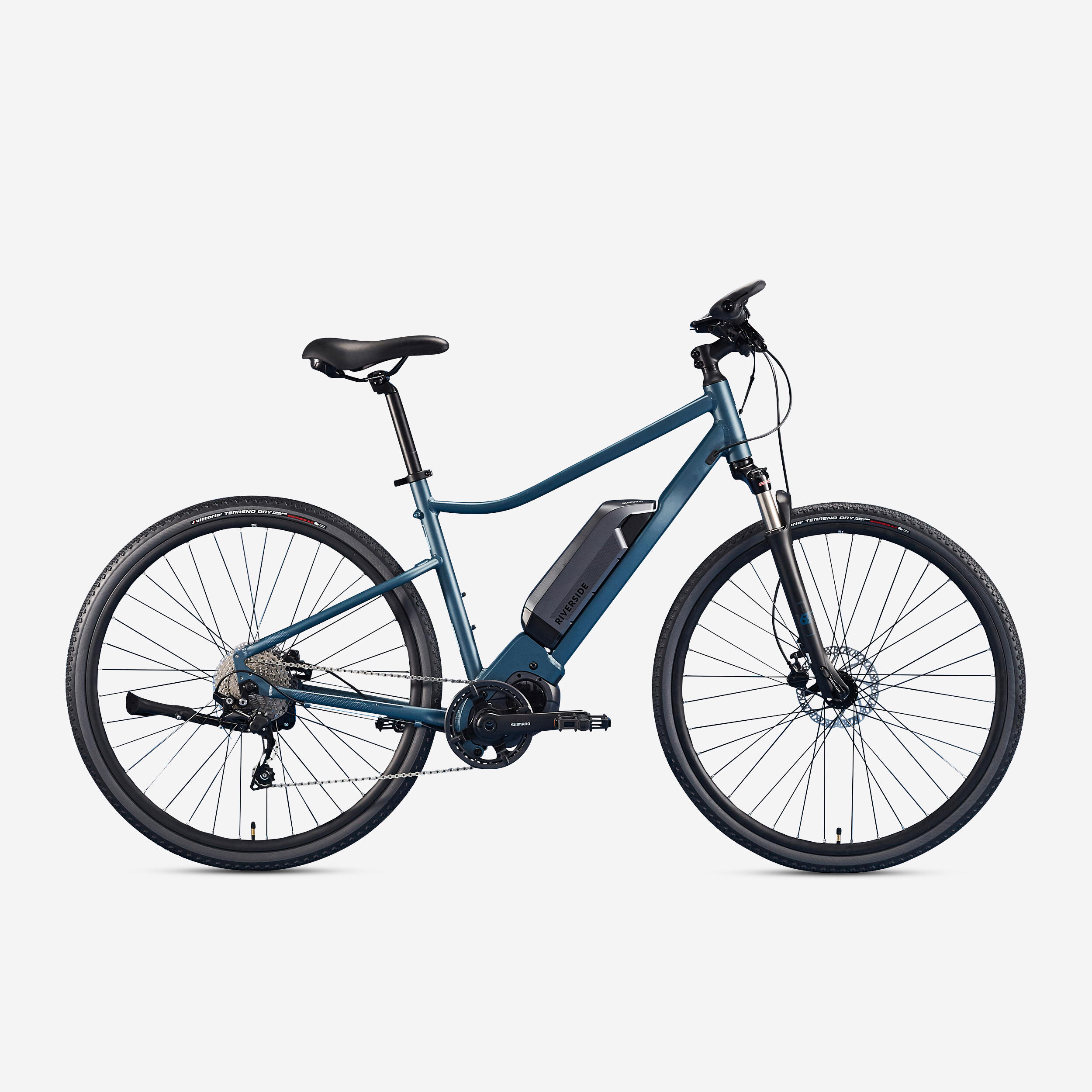 Shimano 60 Nm motor  long-distance electric hybrid bike  blue