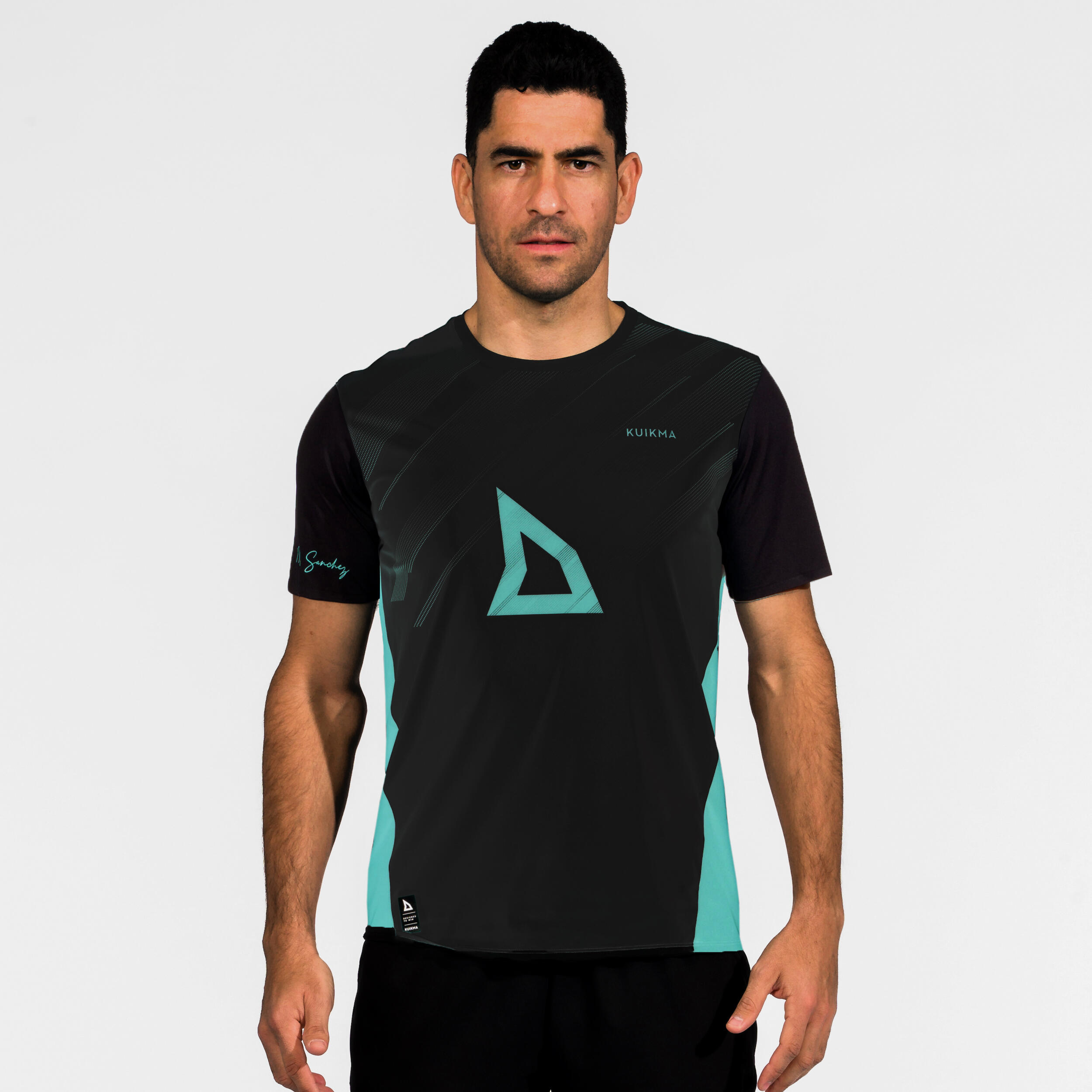Men's Padel Short-Sleeved Technical T-Shirt Kuikma PTS Pro - Maxi Sanchez