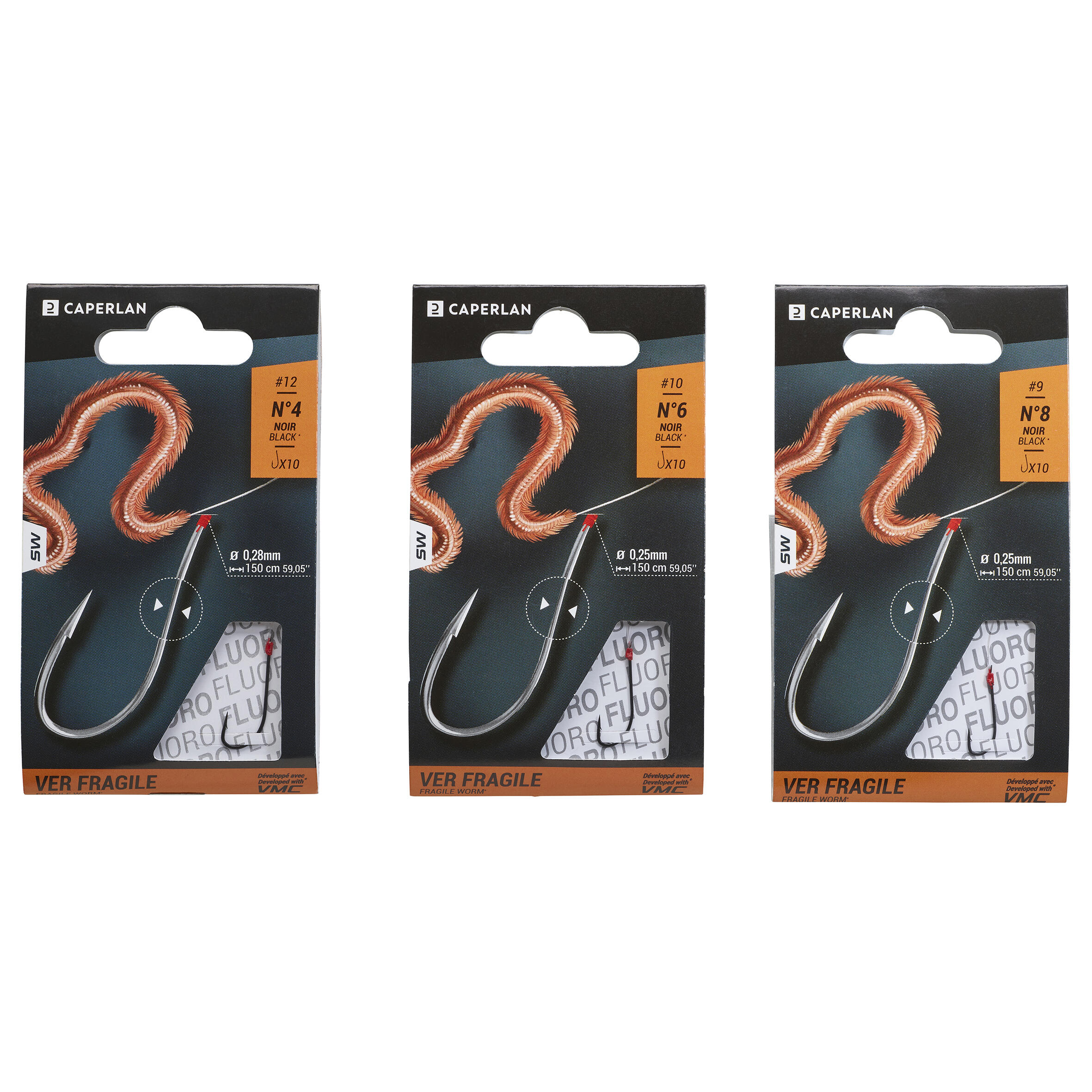 Sea fishing hook to line SN BLACKWORM