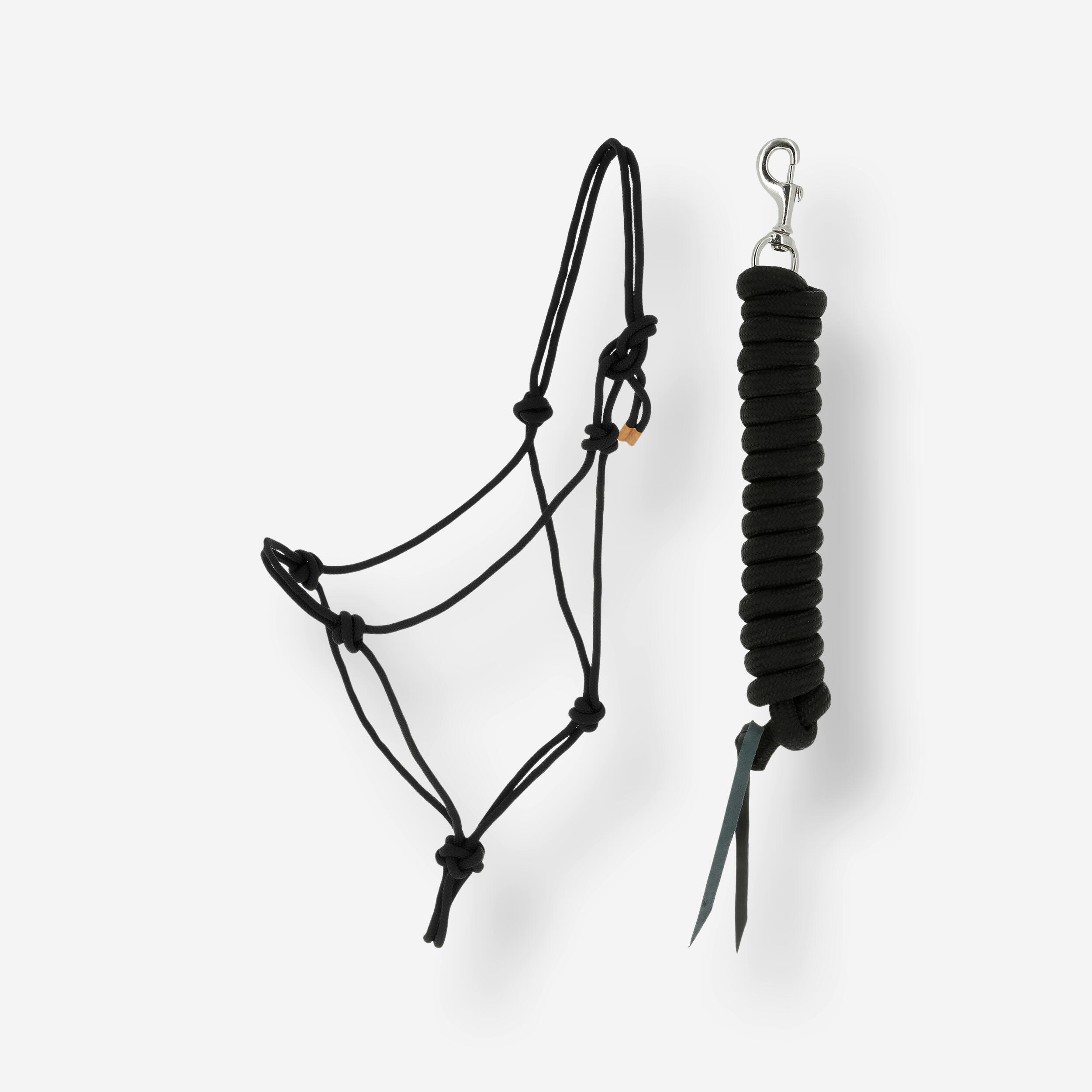 Horse Riding Ethological Halter & Rope Set For Horse/Pony Whisperer - Black
