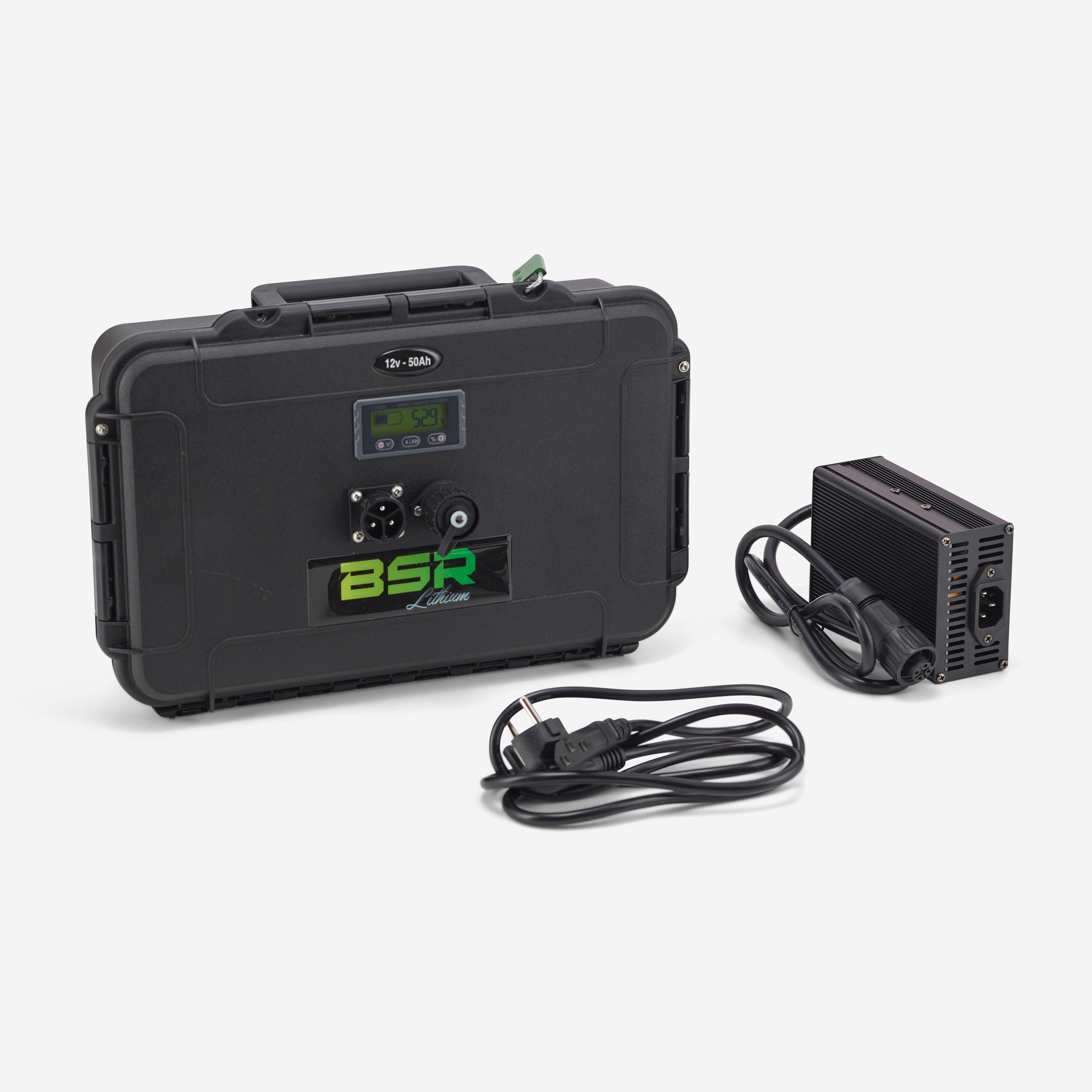 BSRDF15 LifePo4 12V 50Ah lithium battery   sonar output 16Ah   with charger